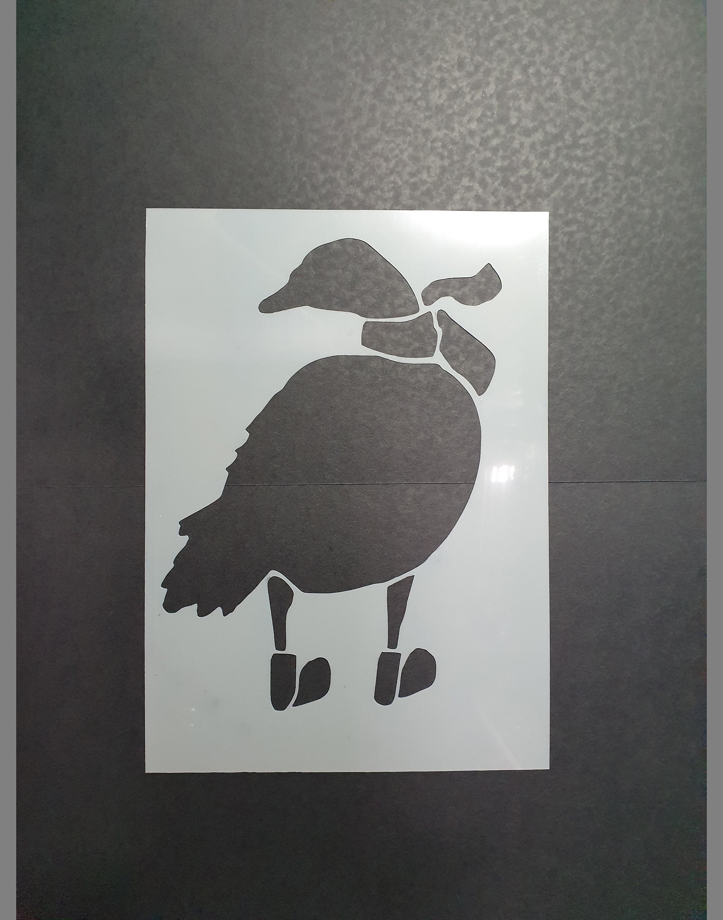 Goose In Boots Stencil