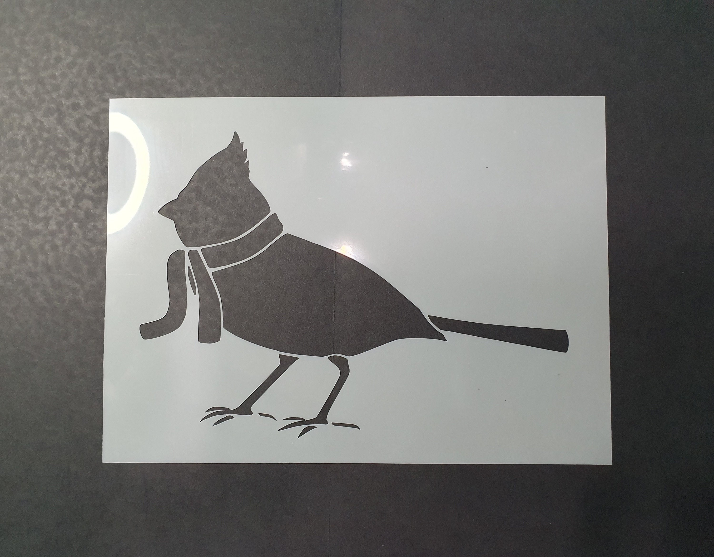 Cozy Cardinal Stencil