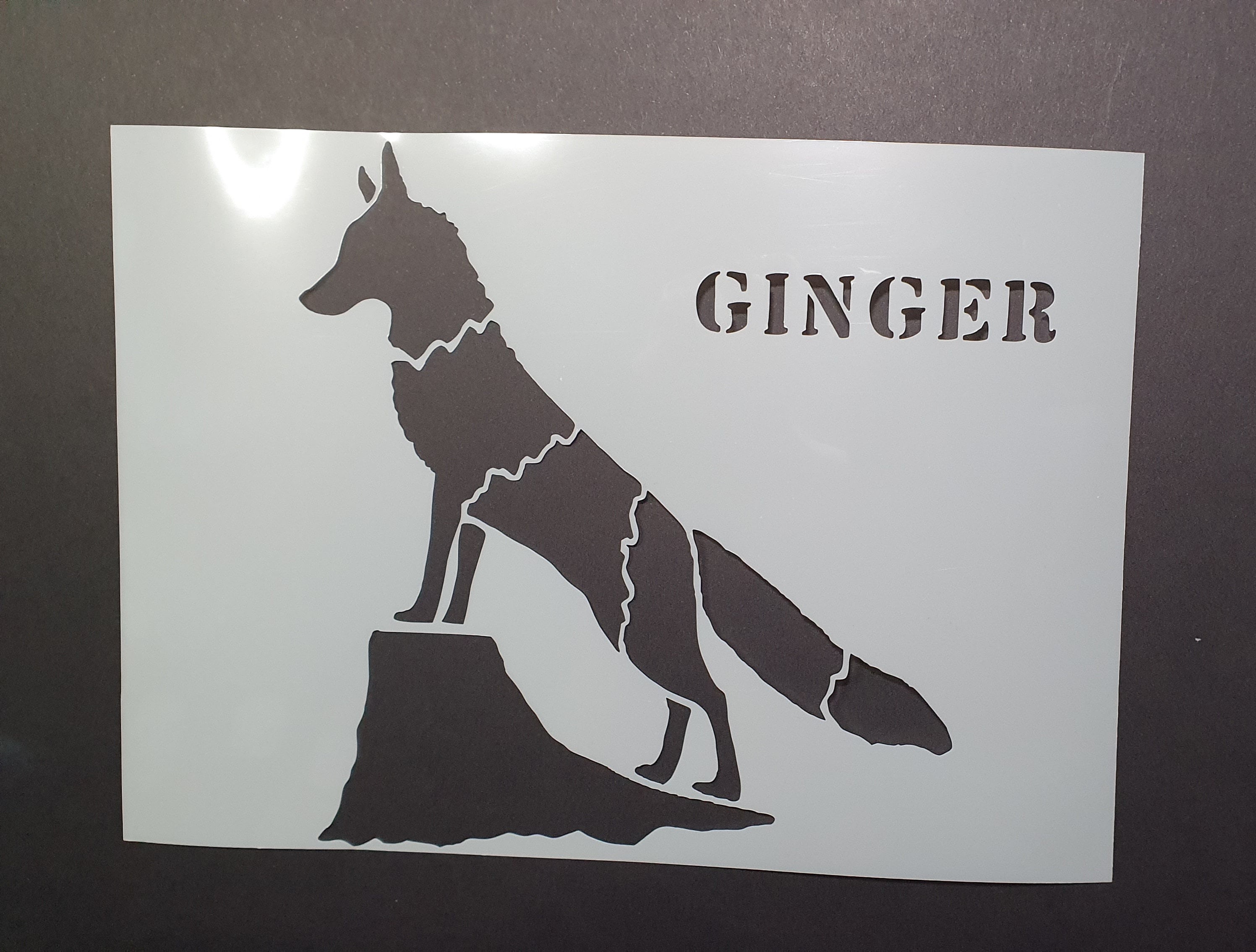 Ginger Fox Stencil