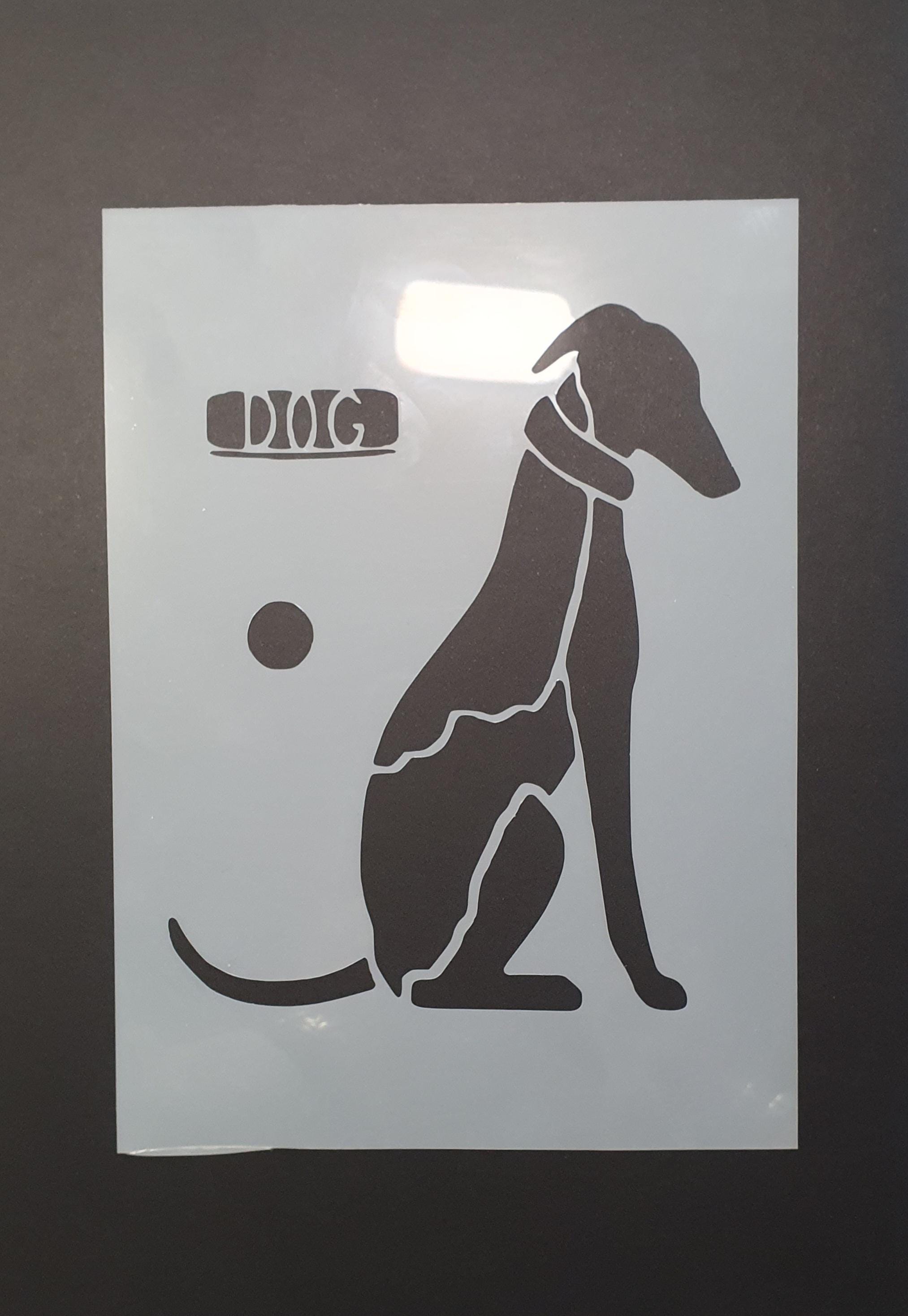 Greyhound Stencil