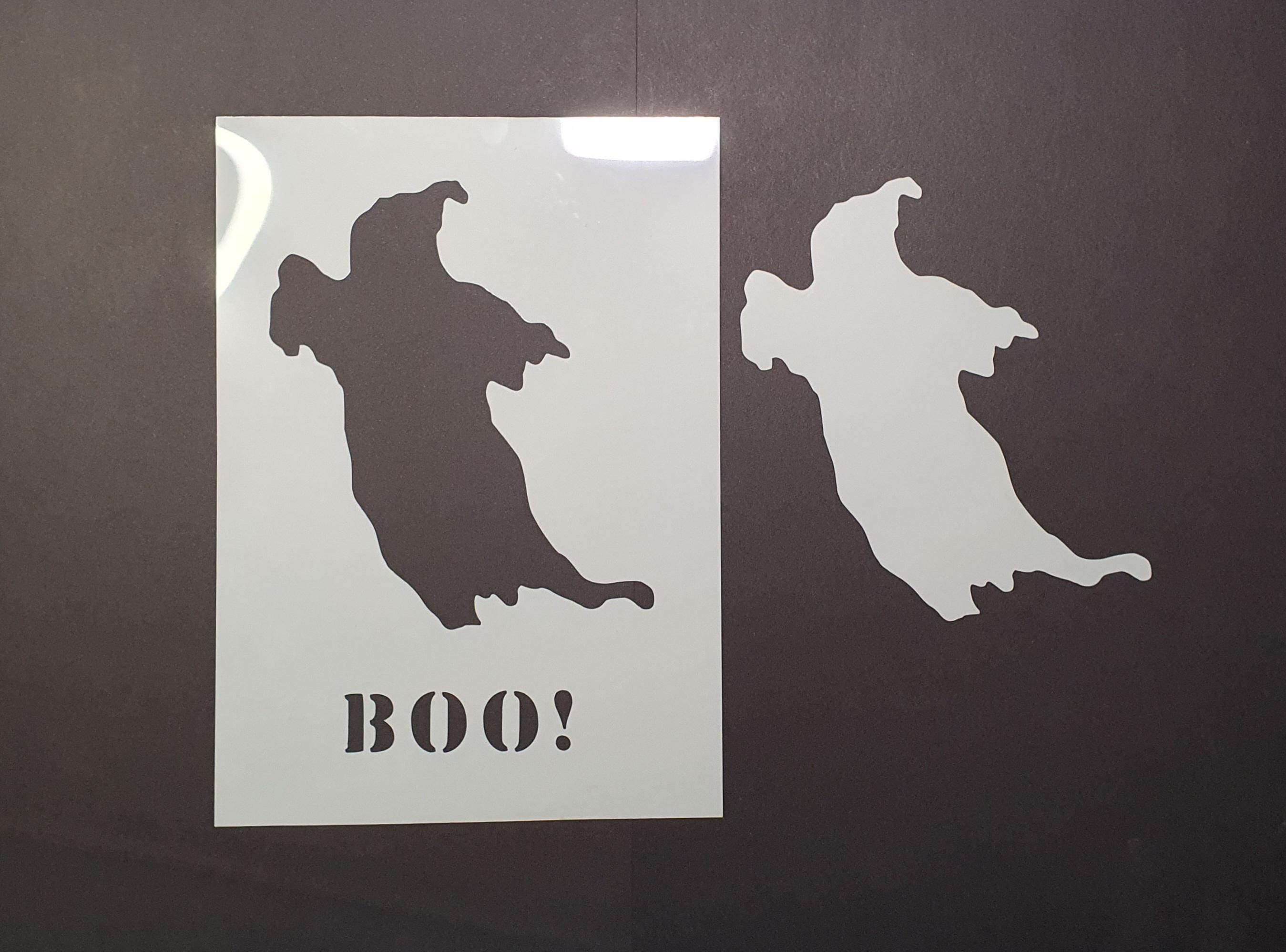 Spooky Ghost Mask & Stencil Set
