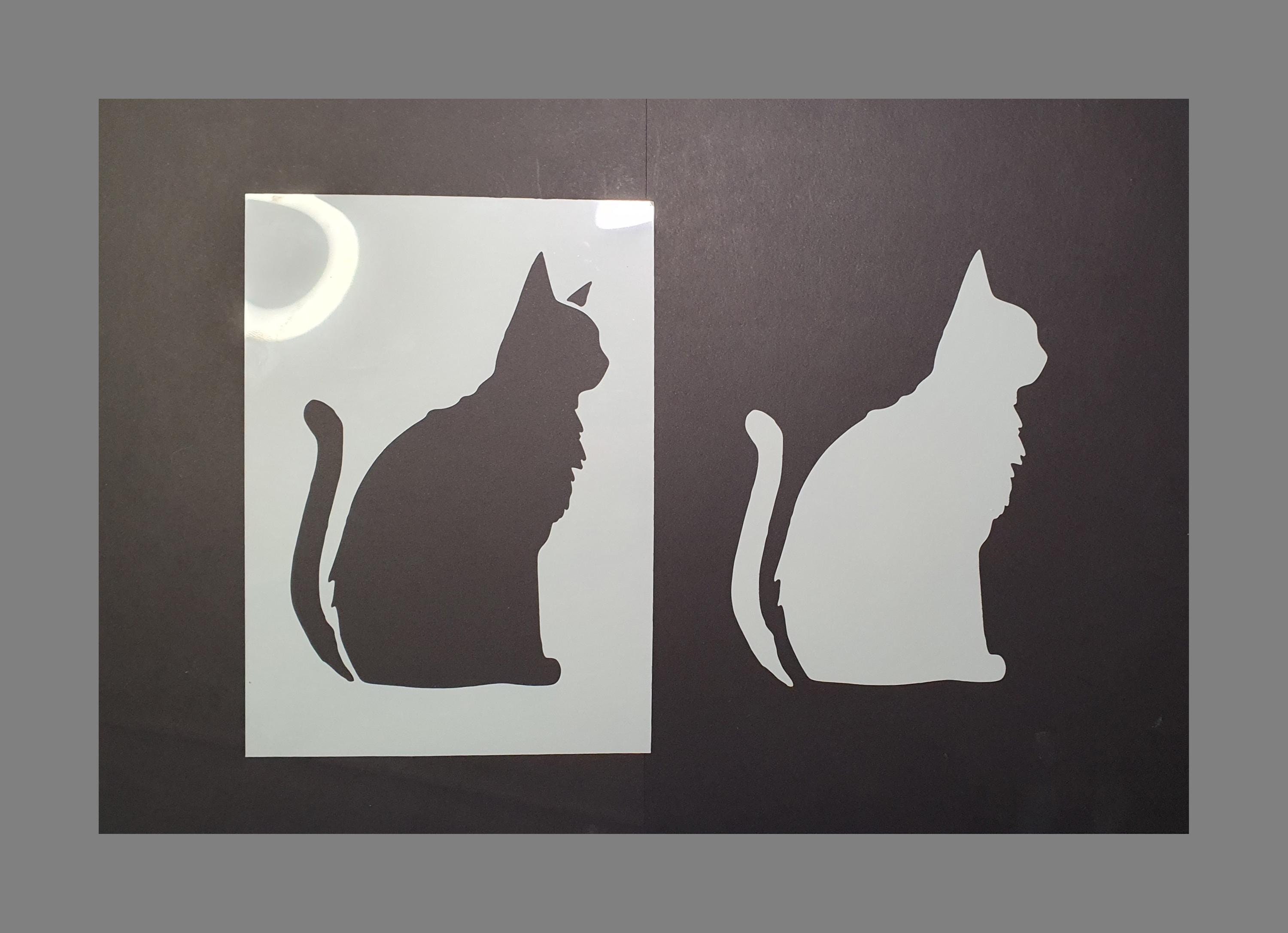 Regal Sitting Cat Mask & Stencil Set