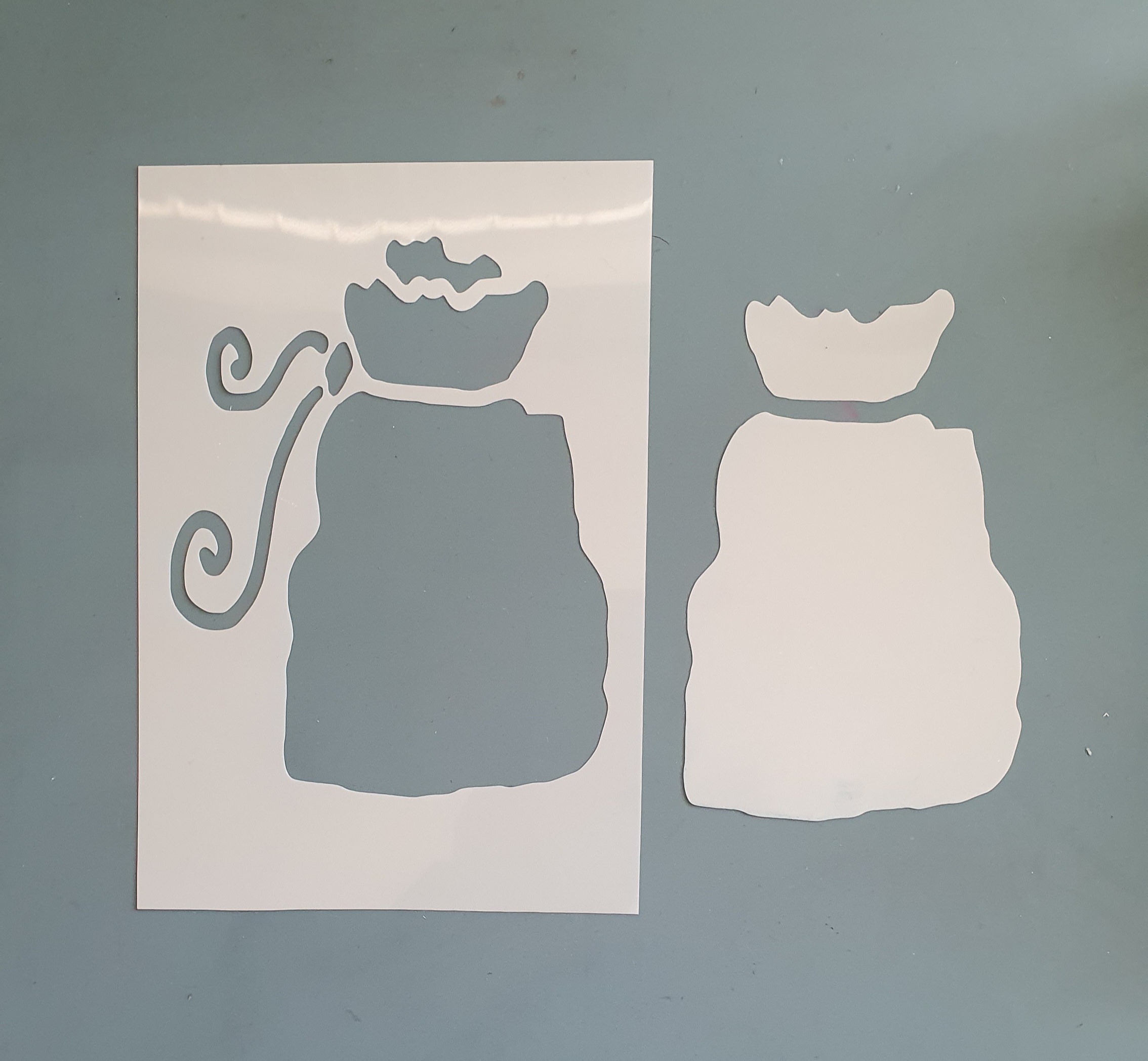 Santa’s Sack – A5 Mylar Craft Stencil Set by AngieD