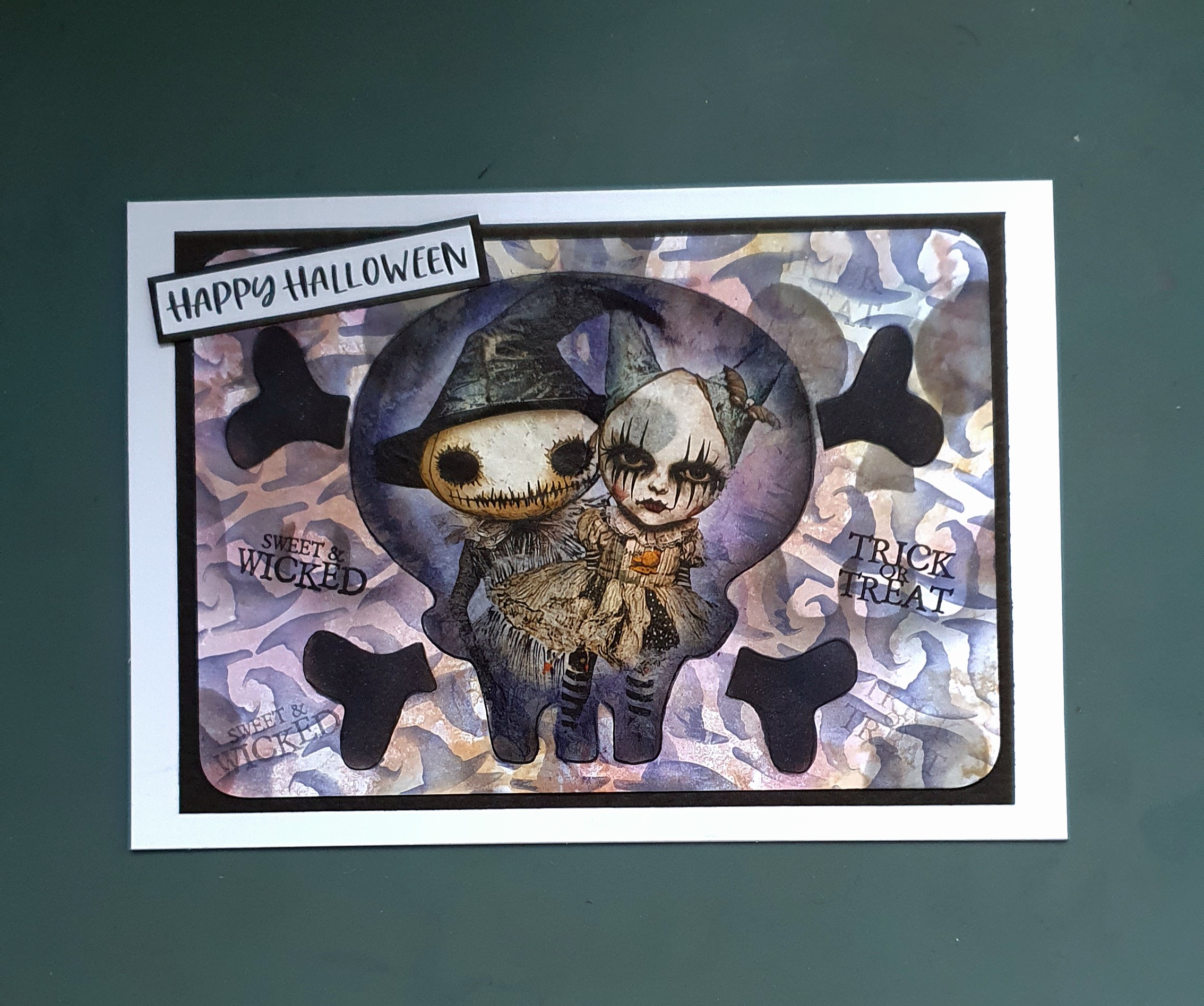 Sweet & Wicked – Handmade Halloween Greeting Card by AngieD