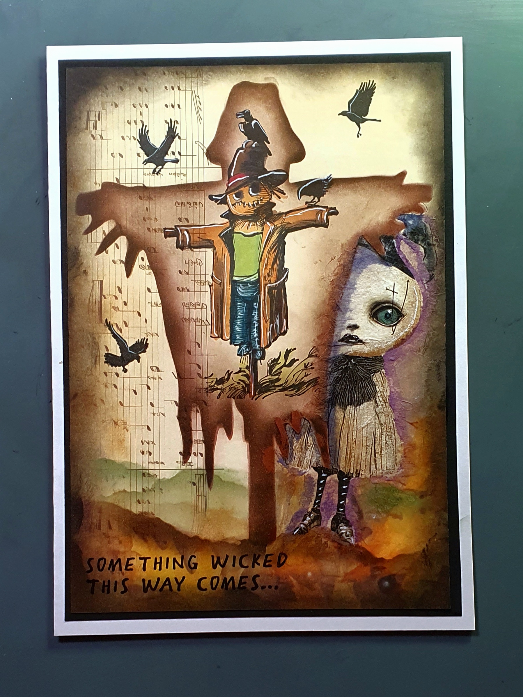 Wicked Harvest – Handmade Halloween Greeting Card by AngieD