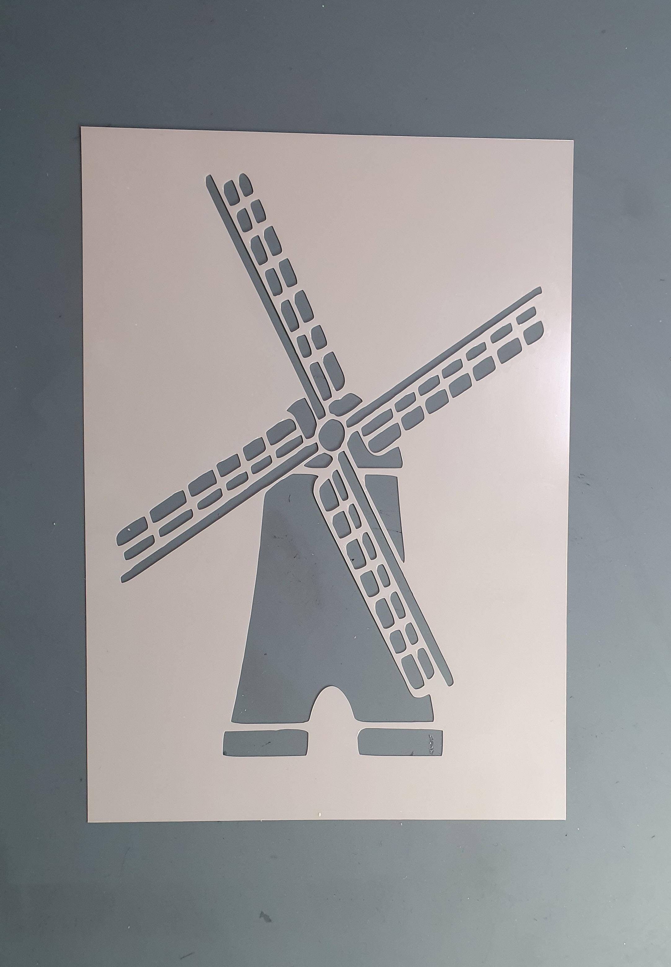 Windmill Stencil