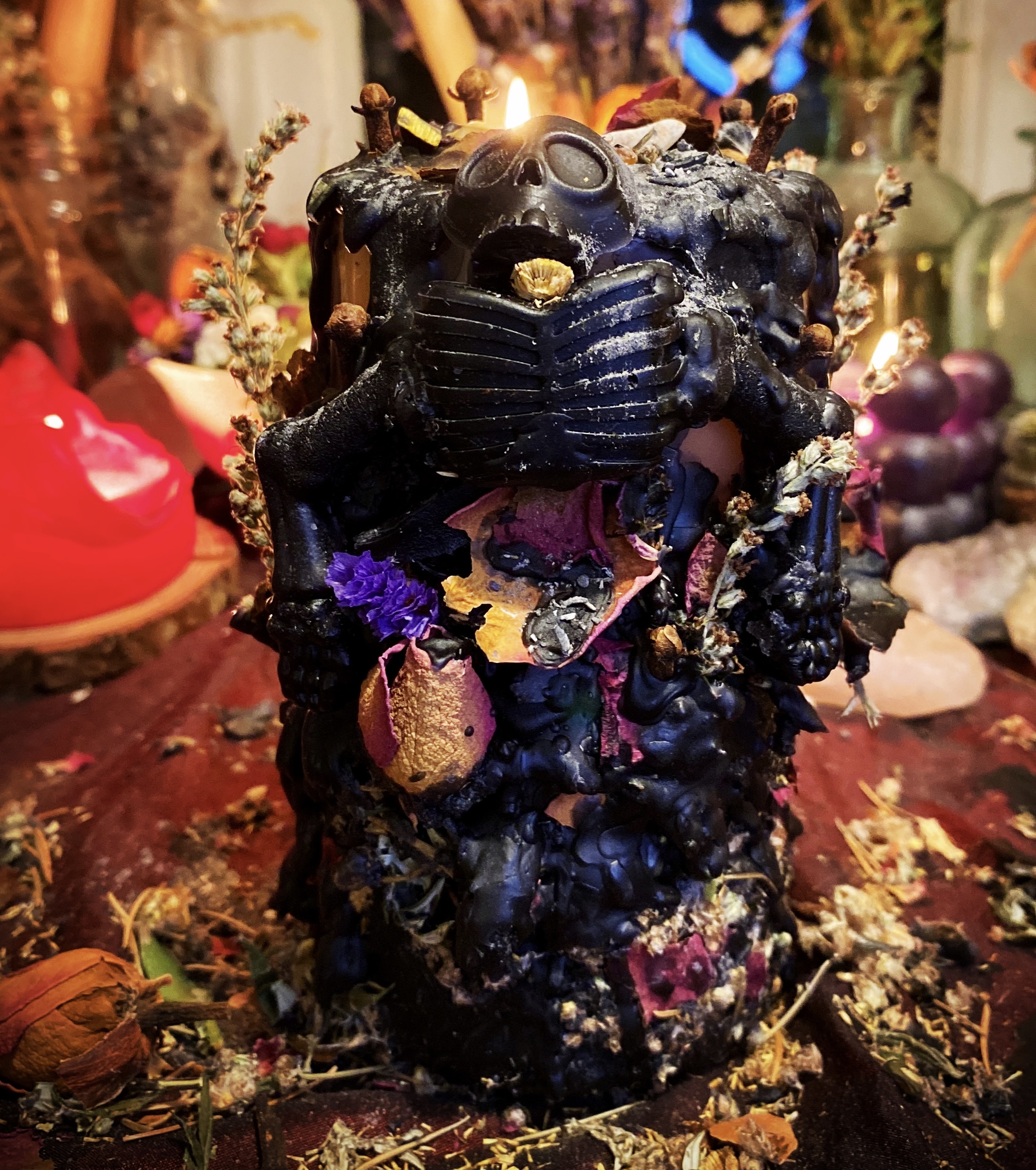 Samhain Love - Ritual Candle and House Amulet for Samhain, Halloween and Christmas