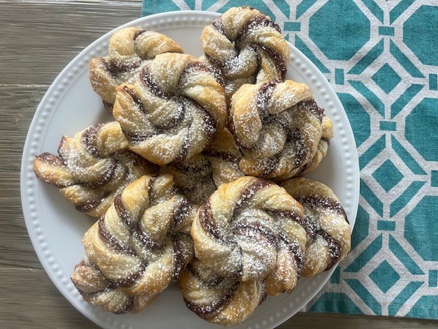 Nutella Puff Pastry Wheels