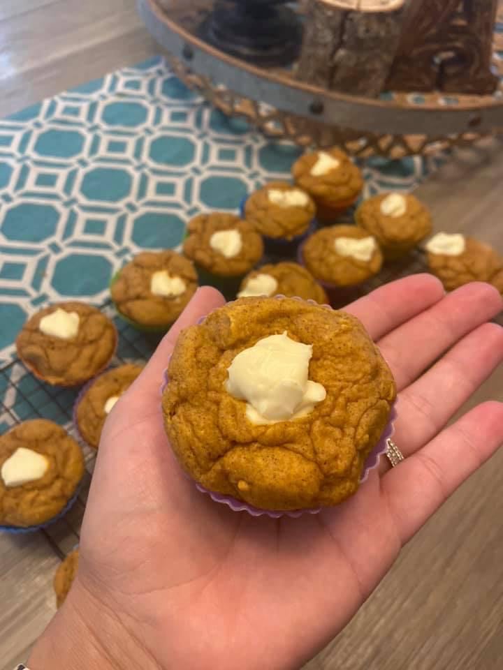 Pumpkin Cheesecake Muffins