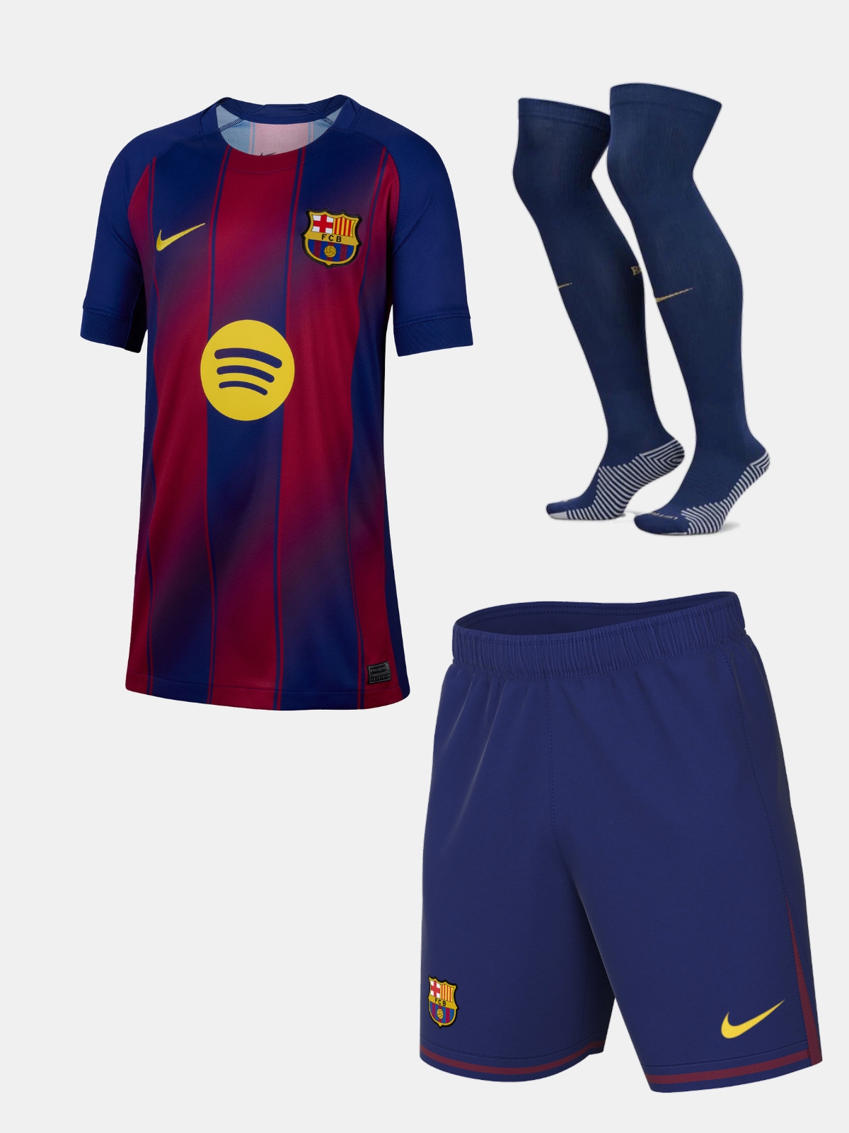Barcelona Home Replica Personalised Adult Shirt or Kids kit