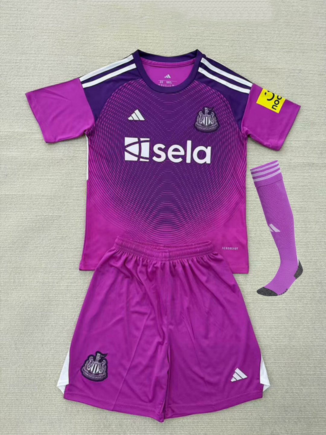 Newcastle United Purple Goalkeeper Replica personalised Adult Shirt or Kids kit GK keeper