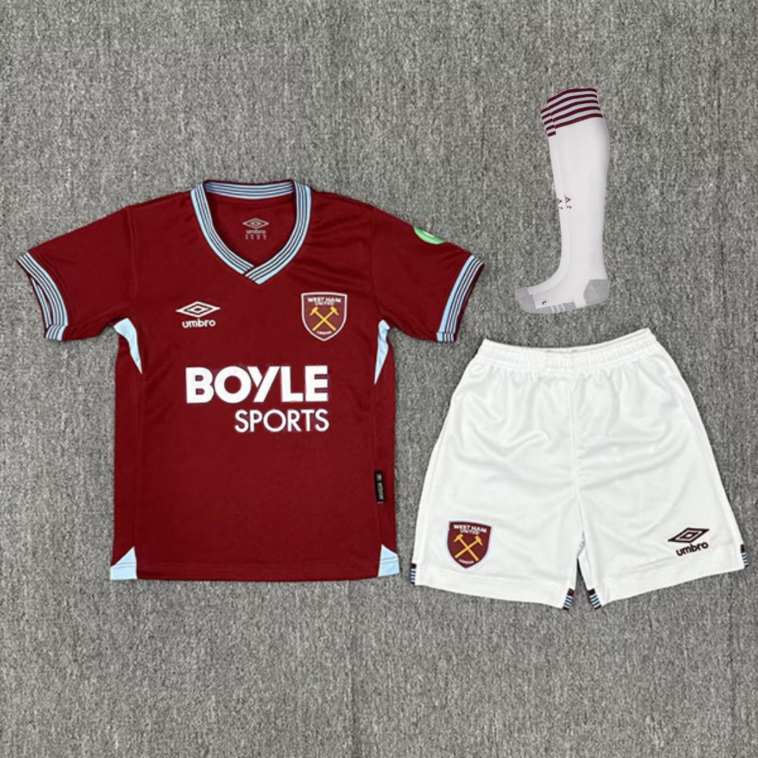 West Ham United Home Replica personalised Adult Shirt or Kids kit
