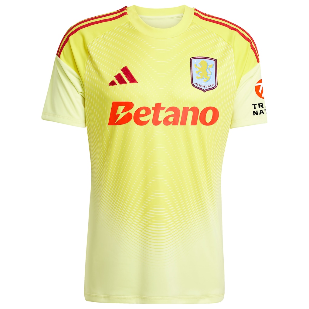 Aston Villa Yellow Goalkeeper Replica Personalised Adult Shirt or Kids kit GK Keeper