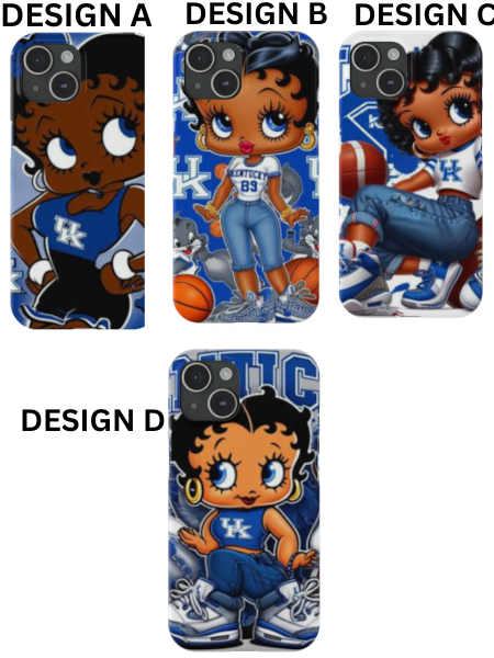 Wildcat Glam: Betty Boop Rocks Kentucky Blue - A Purr-fect Gift for Female Fans