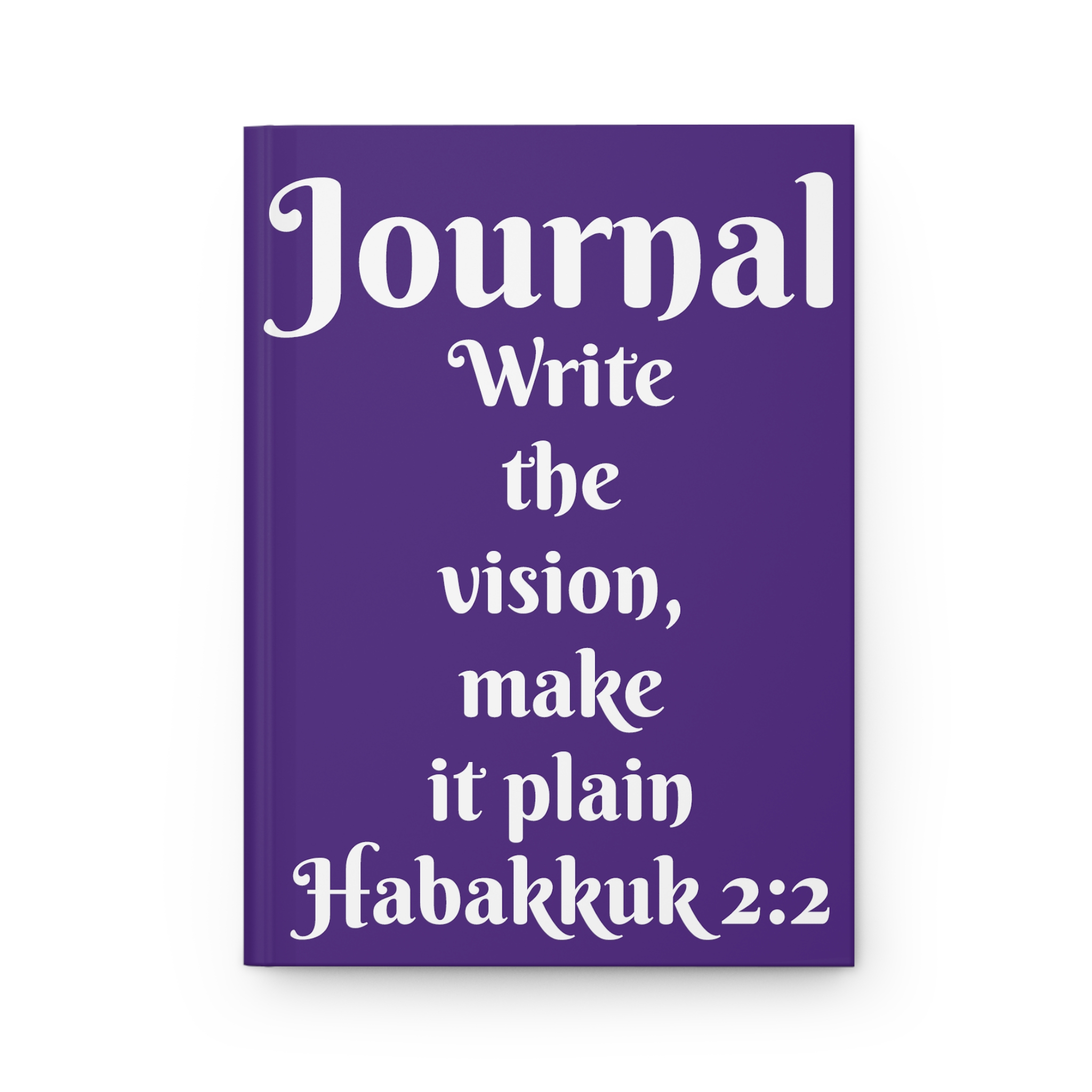 Purple Write the Vision, Hardcover Matte Journal