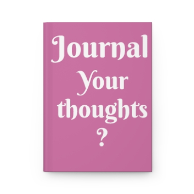 Pink Your Thoughts (?), Hardcover Matte Journal