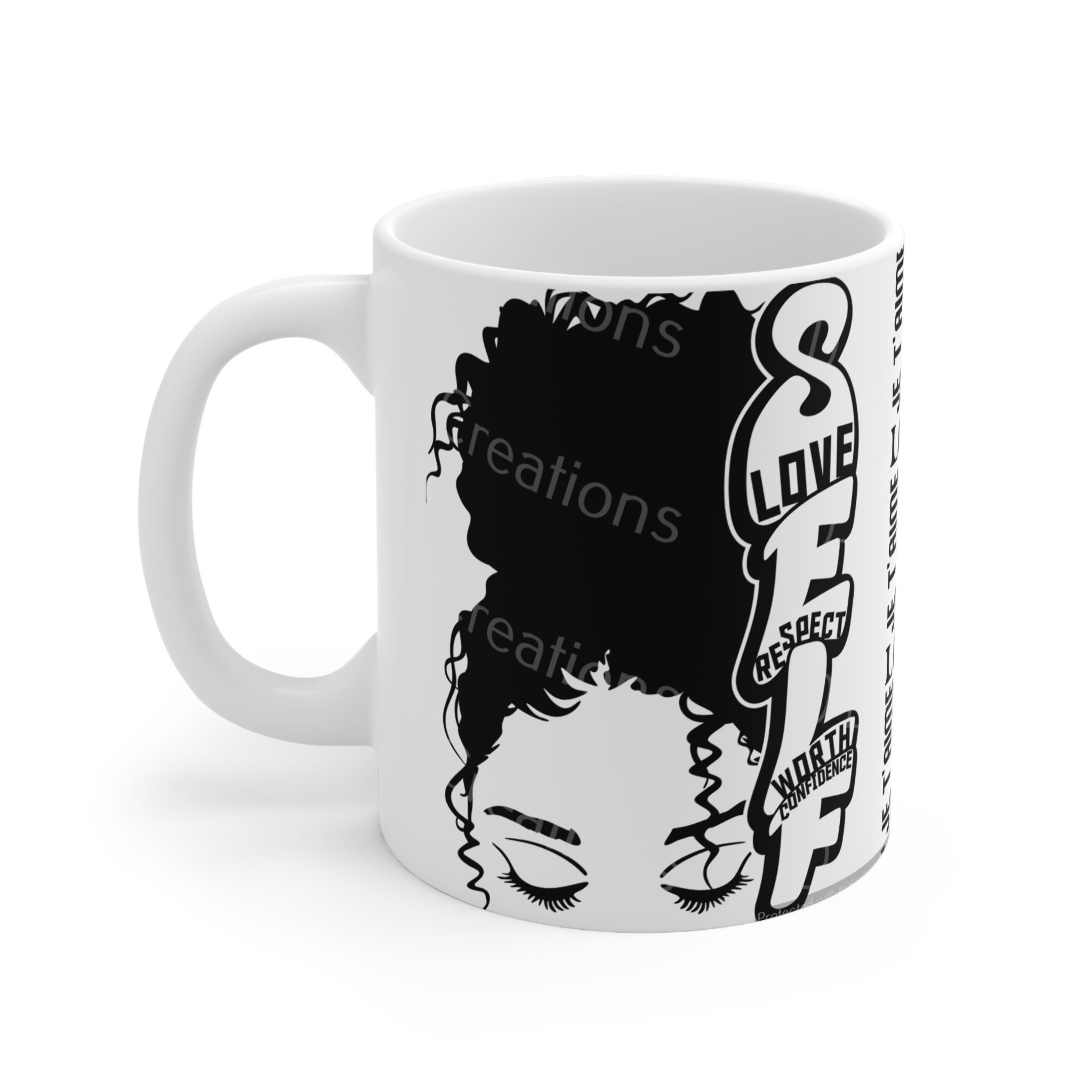 Self-Love Ceramic Coffee Mug 11oz (watermark removed when purchased)