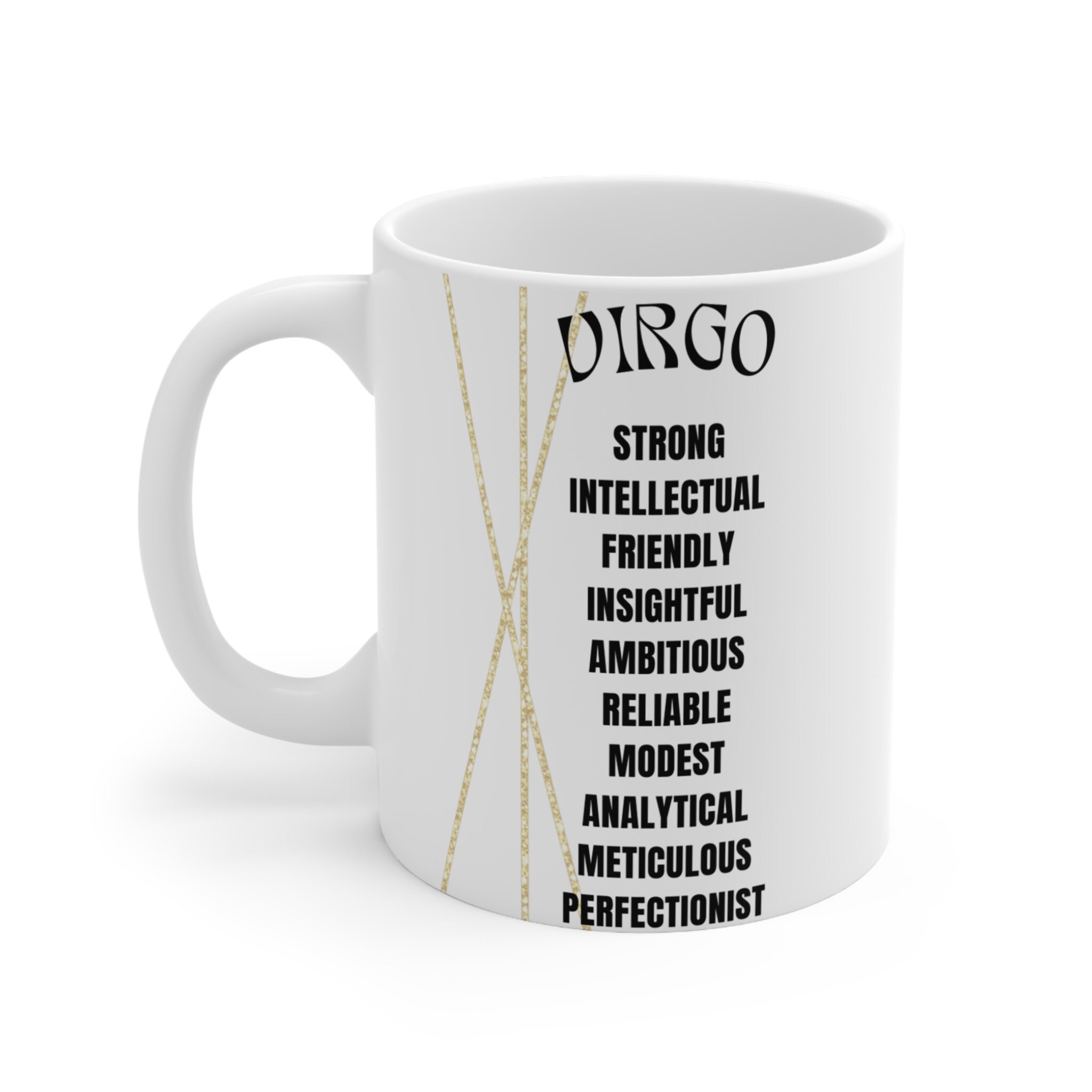 Virgo 11oz White Ceramic Coffee Mug