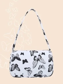Black and White Butterfly Bag