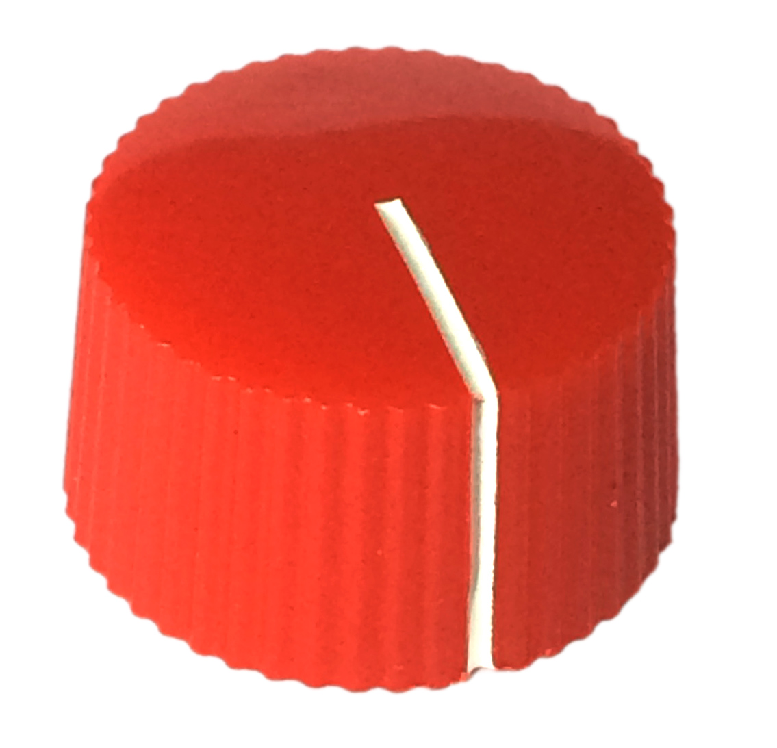 20mm Low Profile Knurled Plastic Knob Red