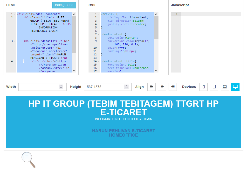 LİVE WEB EDİT
