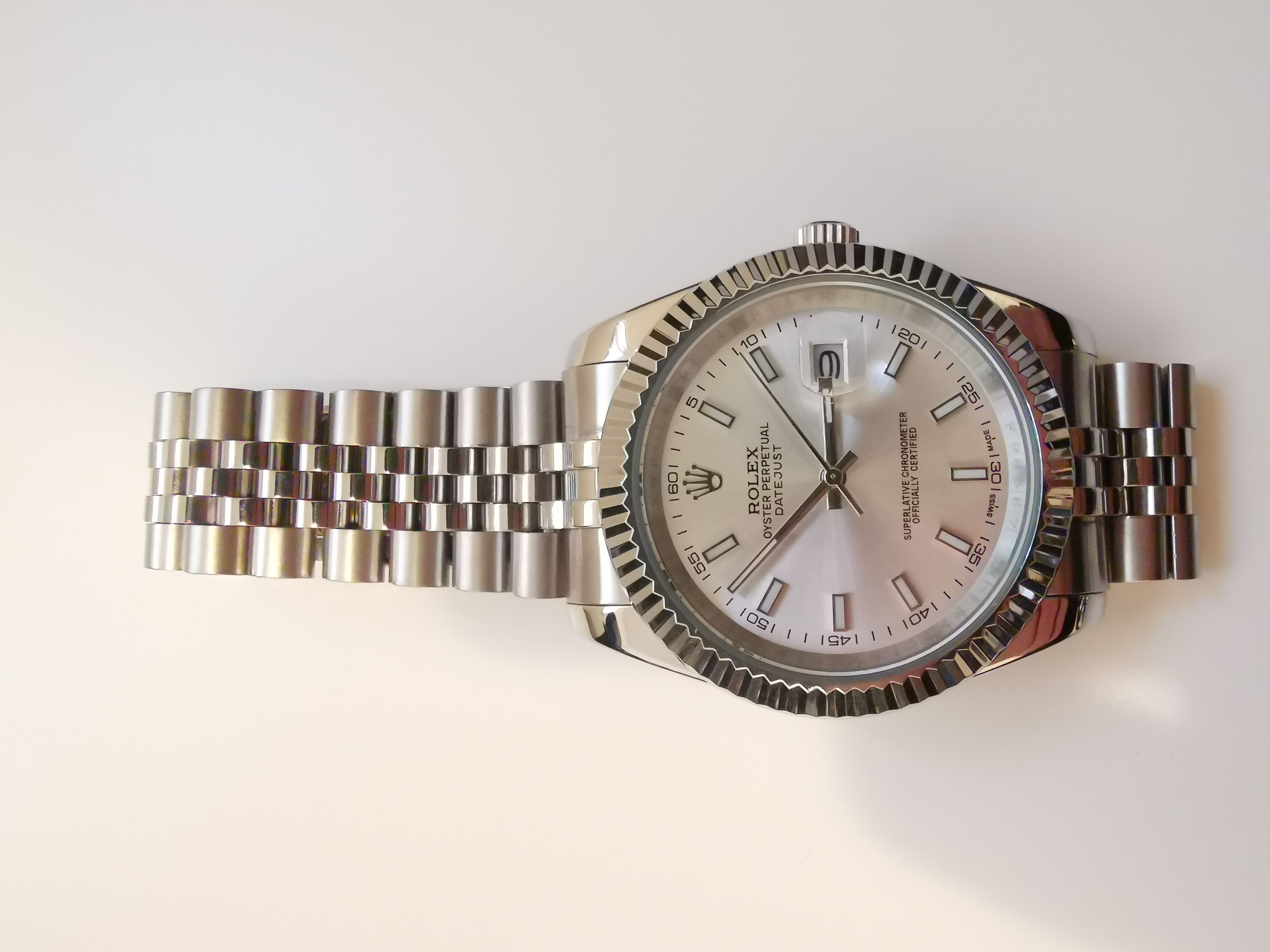 dj white dial 40mm