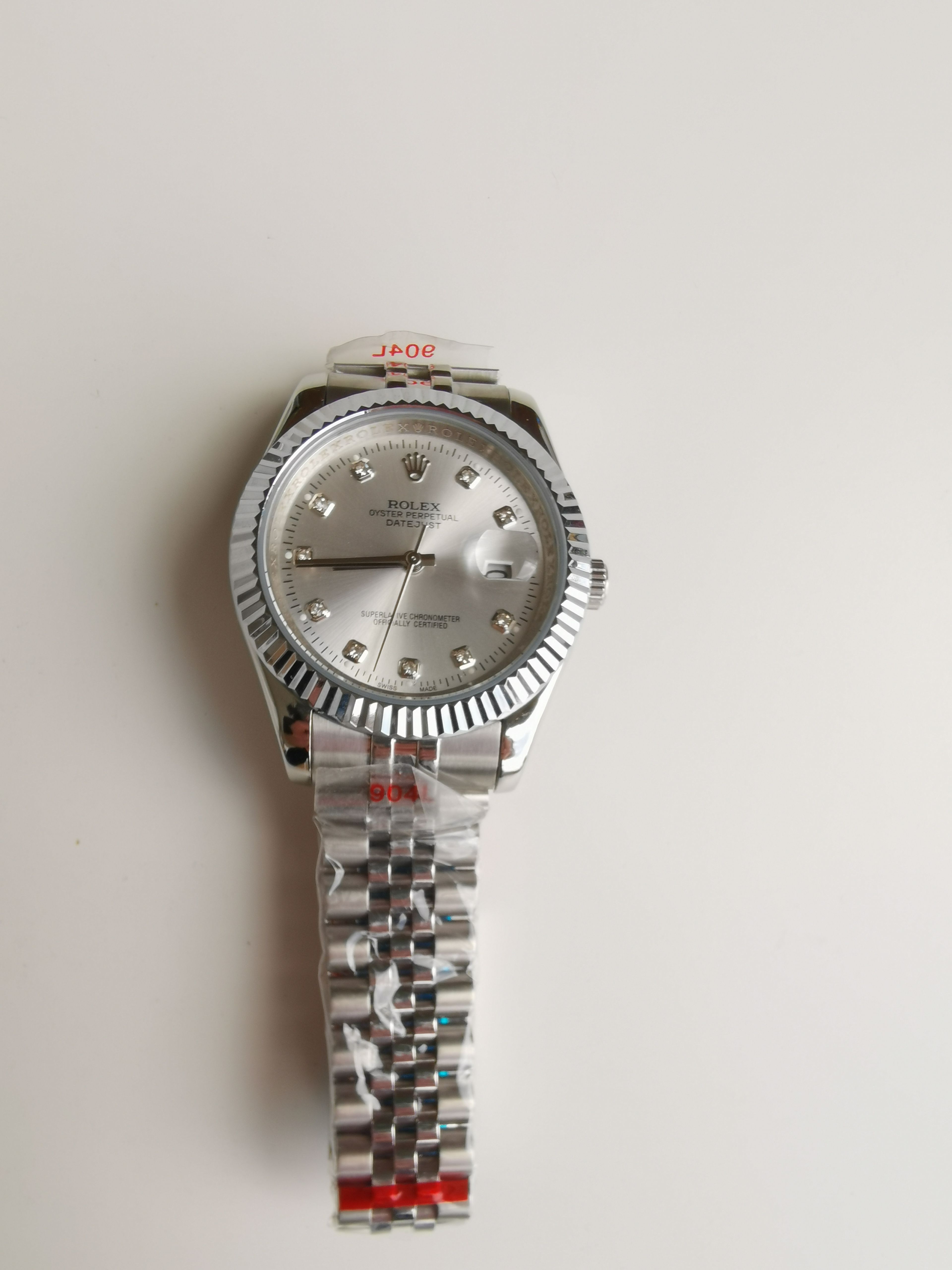 dj silver dial 40mm