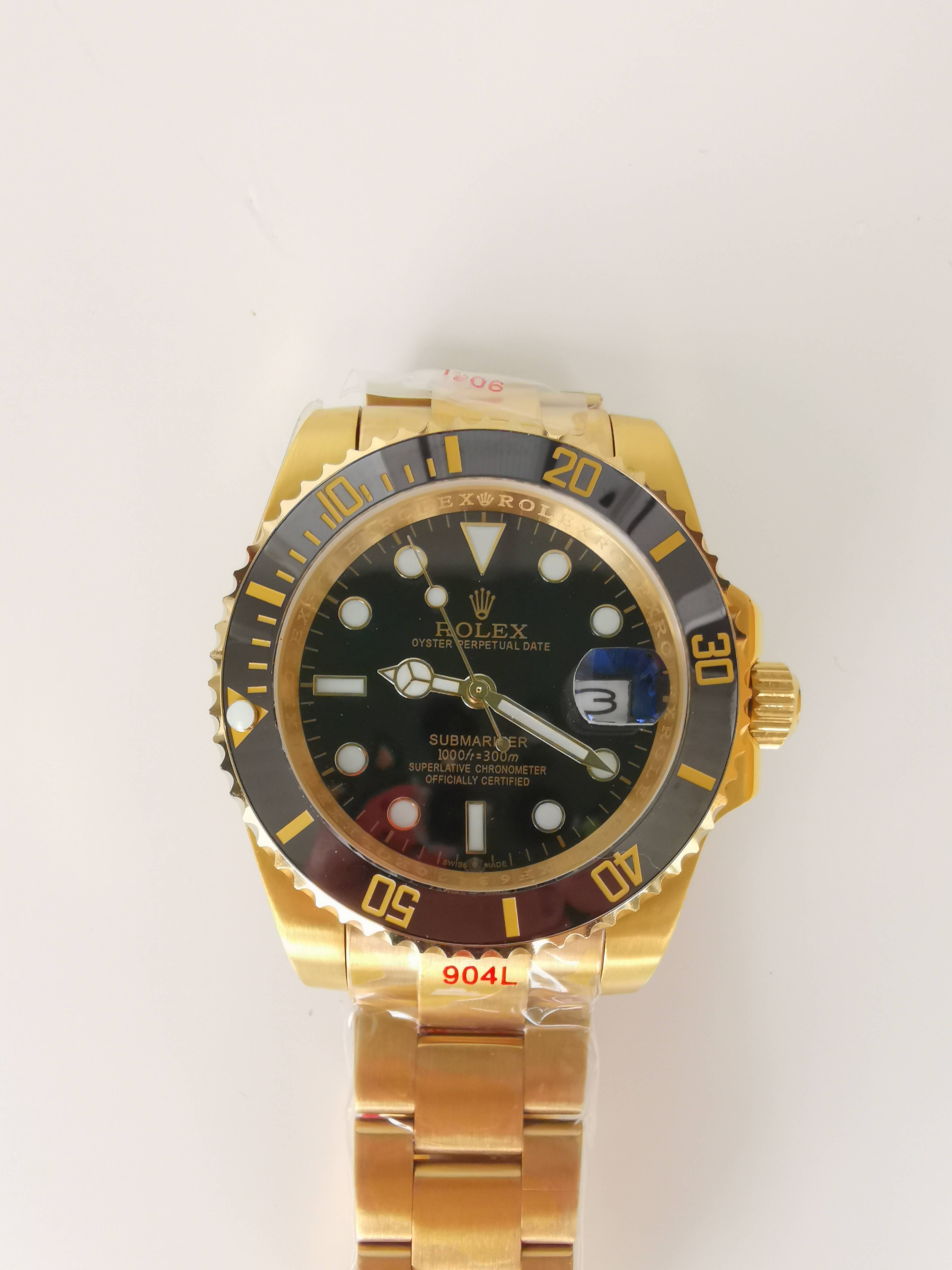 sub gold black 40mm
