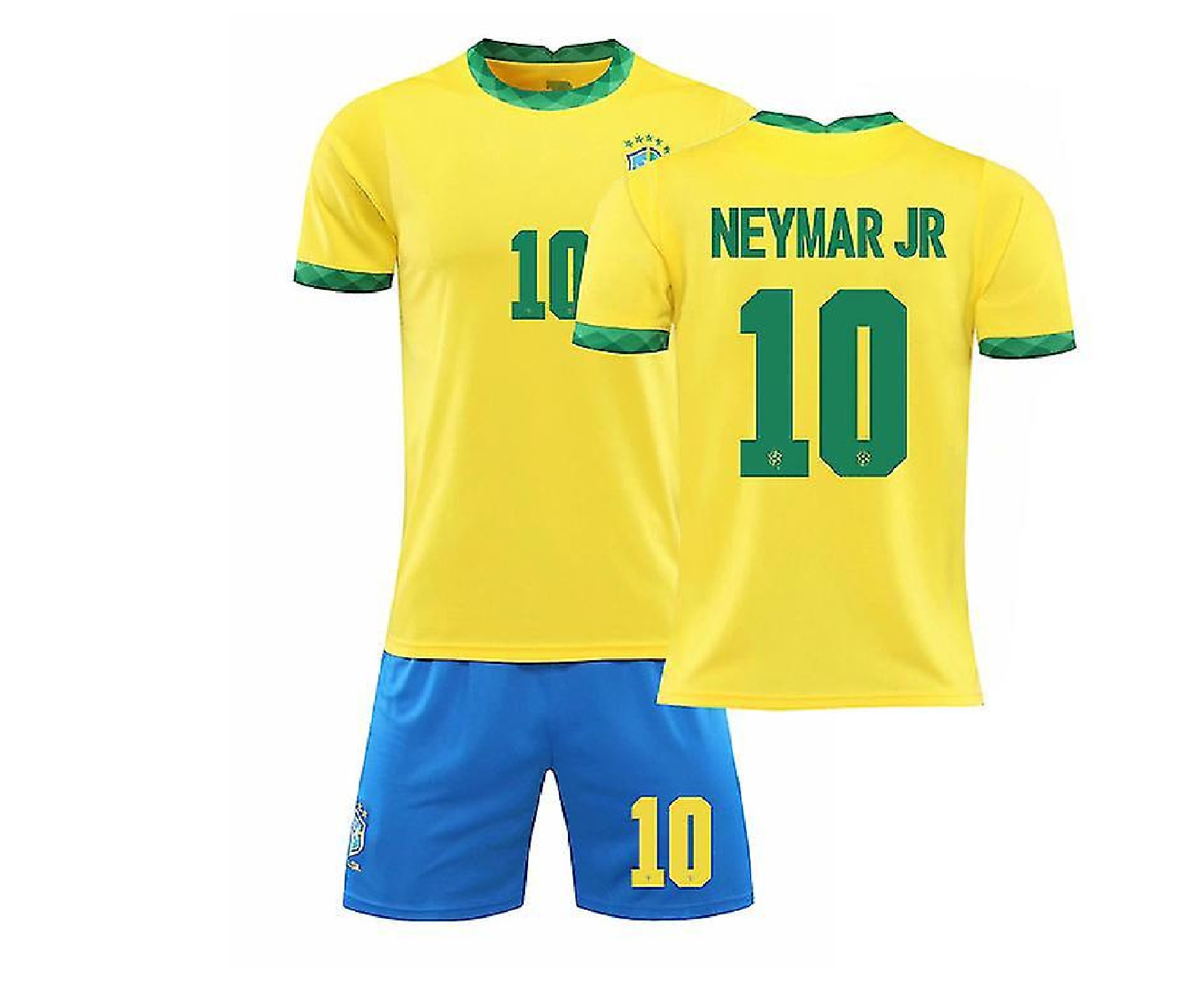 Conjunto de camiseta de Brasil Neymar Niños Regalos de fútbol Ropa deportiva