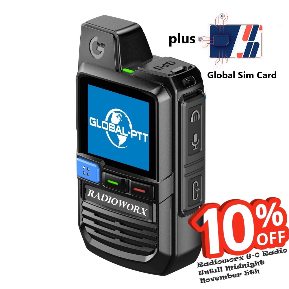Radioworx G-0 Global Ptt 4g Lte  Poc radio free platform