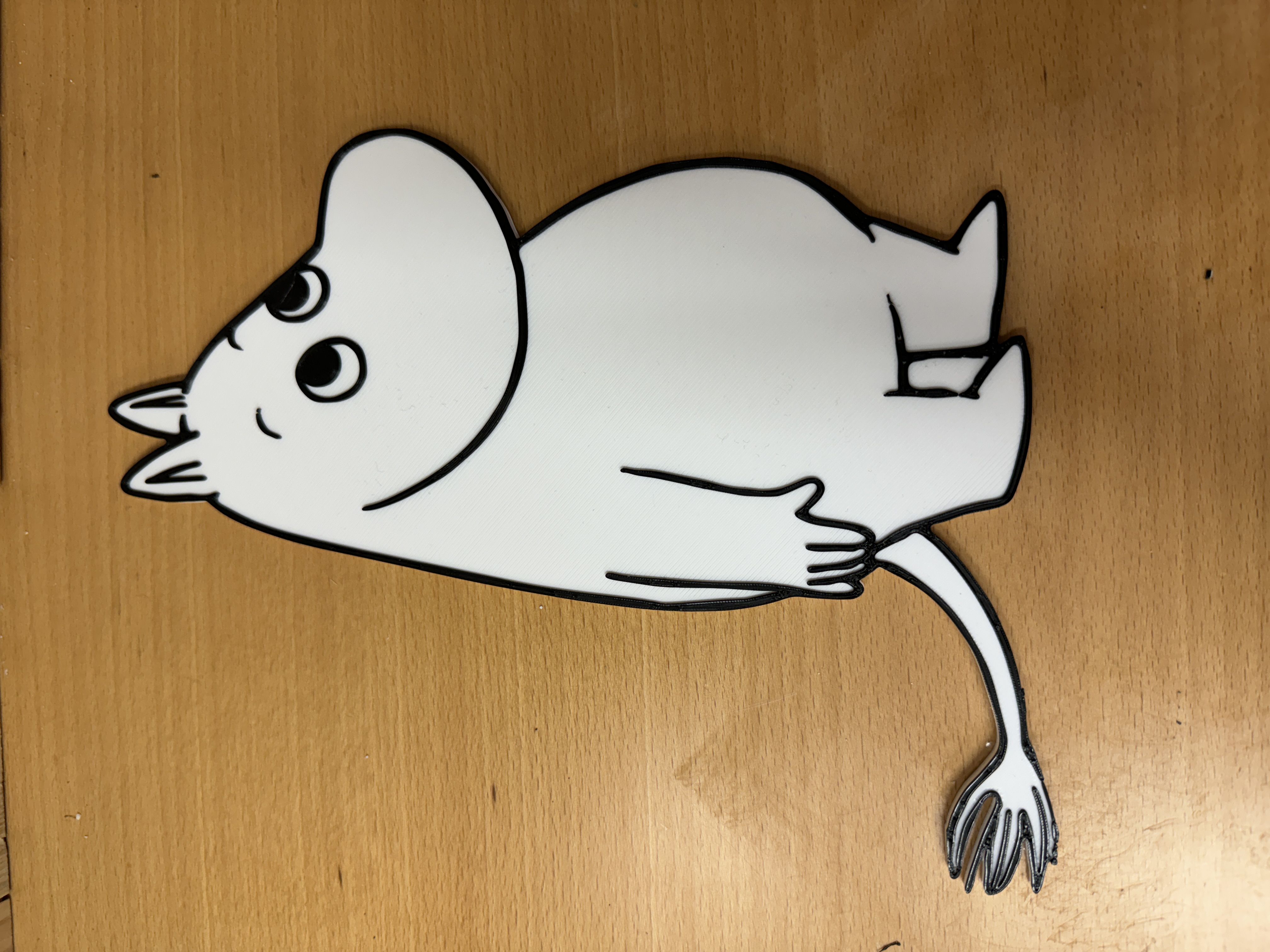 Múmínsnáði á platta