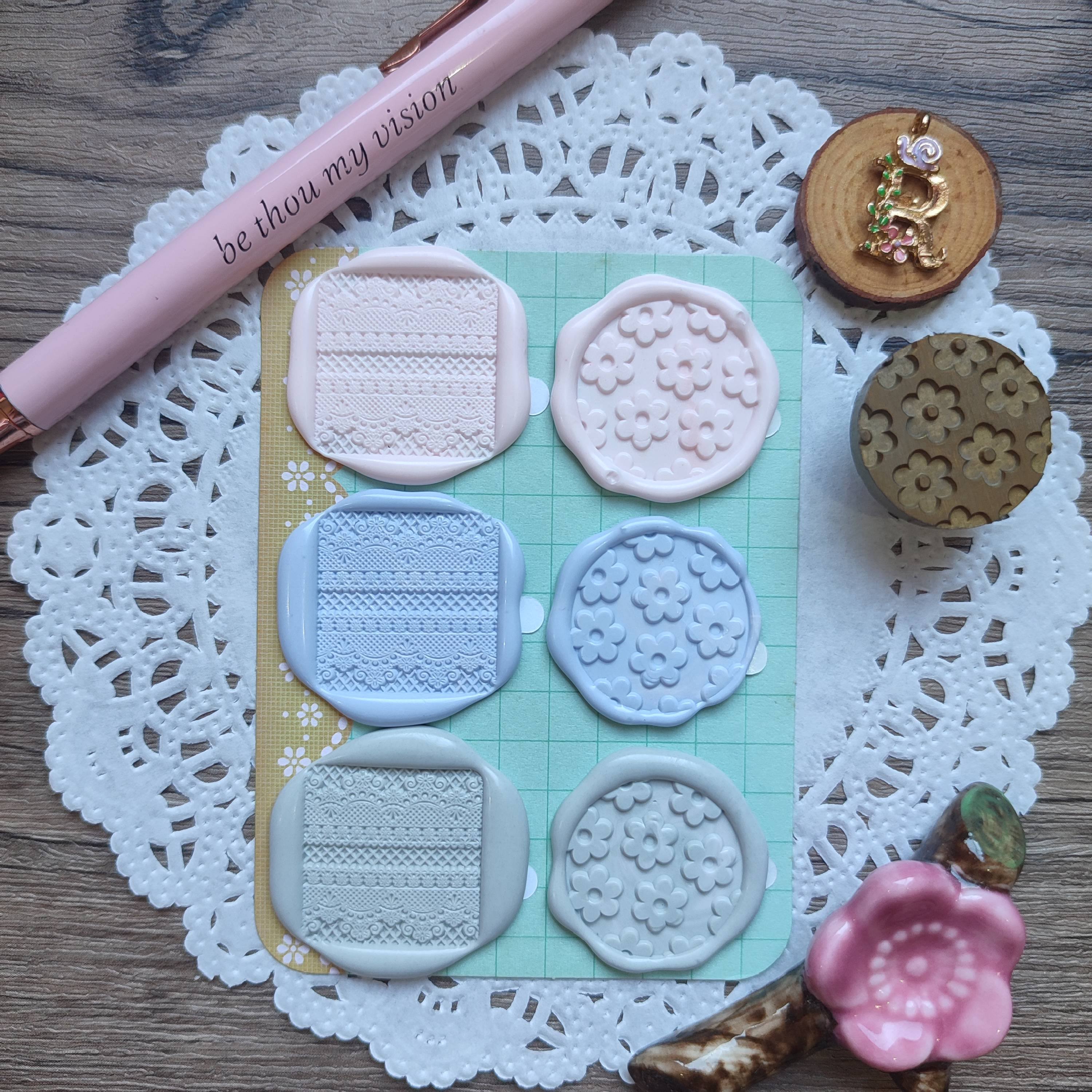 Pre-made Wax Seals Pastel Collection Set 10