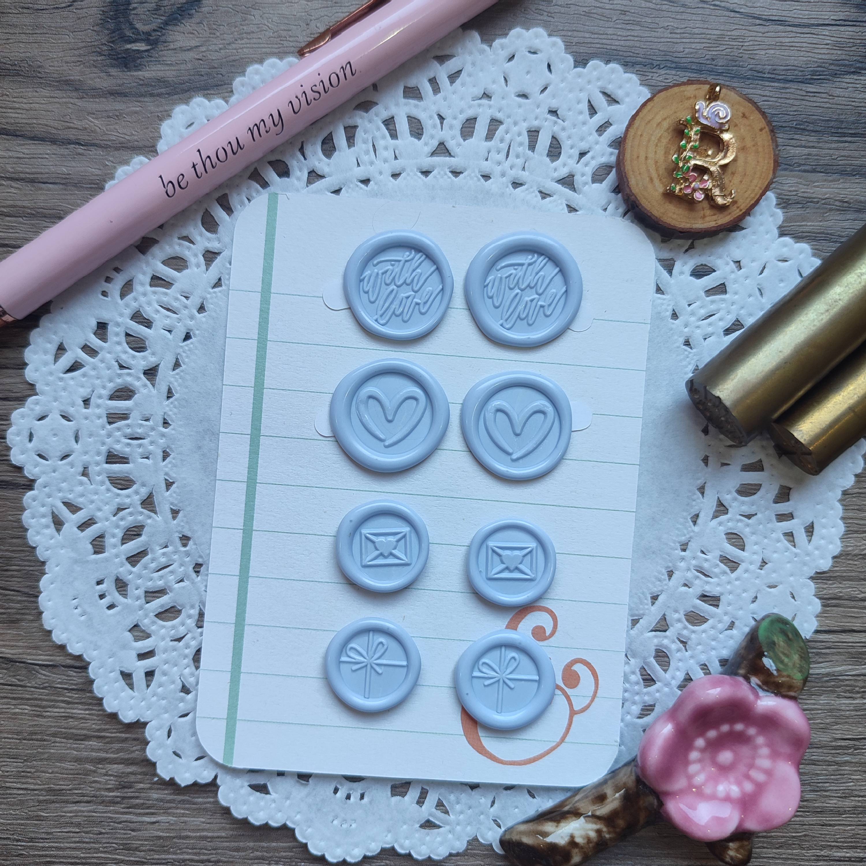 Pre-made Wax Seals Pastel Collection Set 13