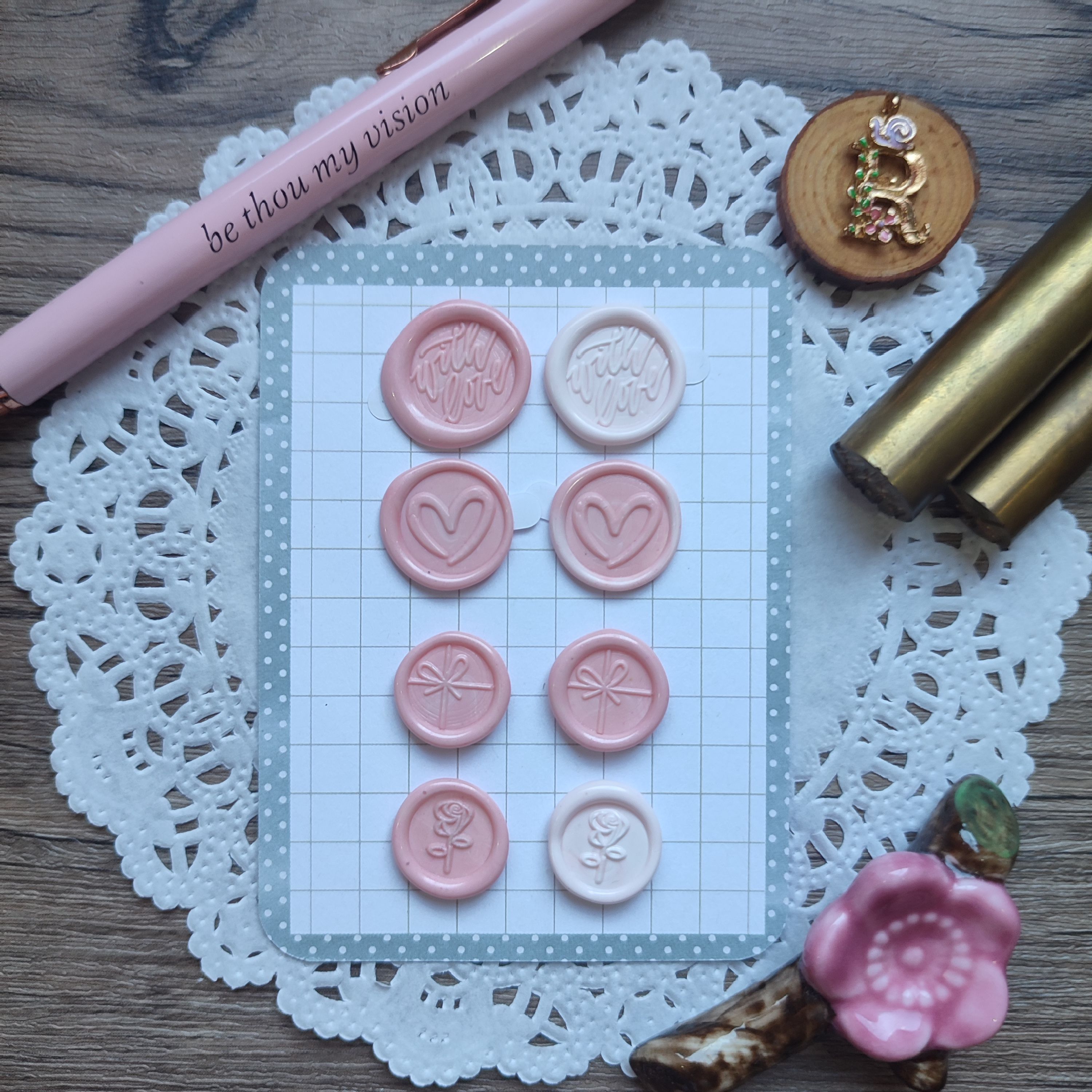 Pre-made Wax Seals Pastel Collection Set 2