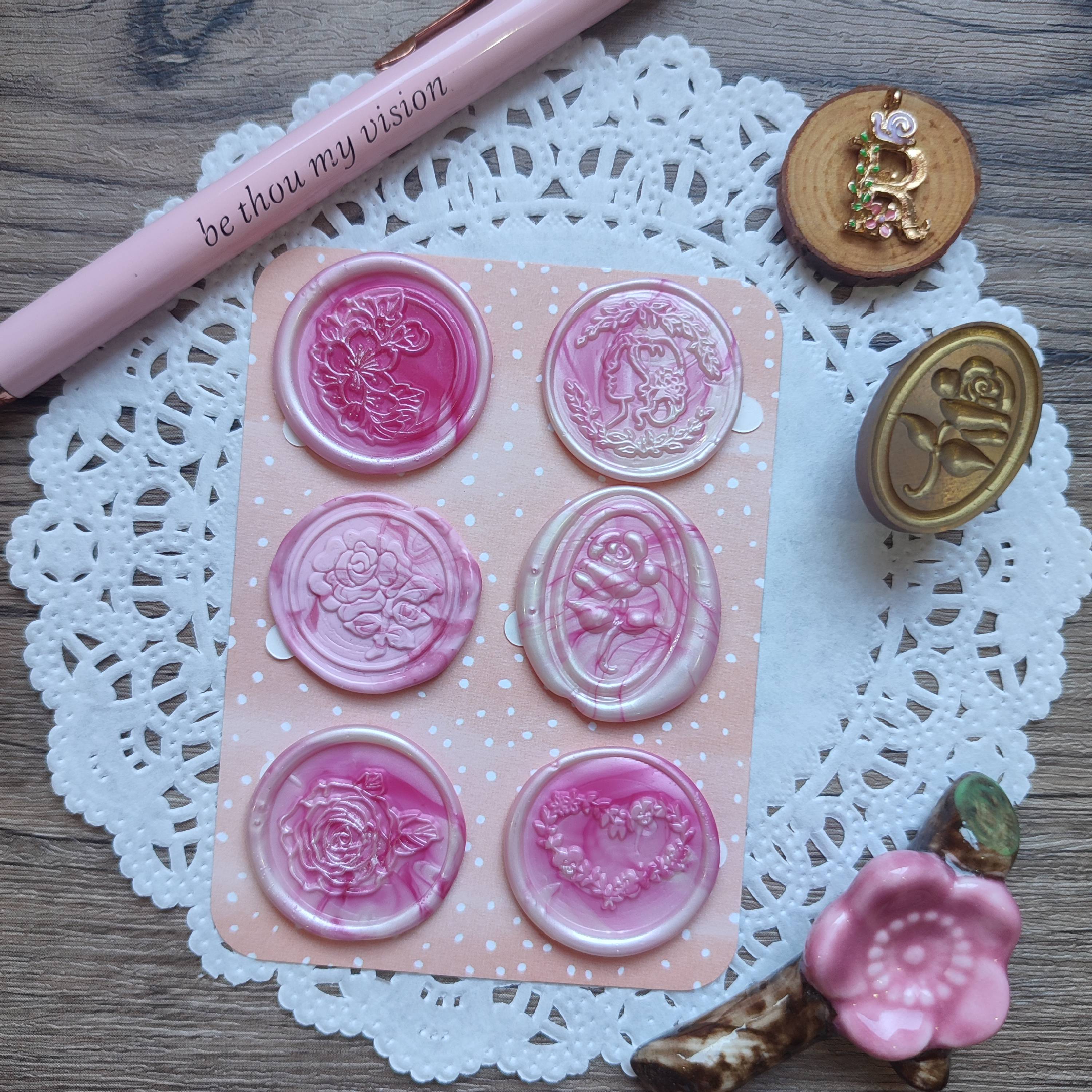 Pre-made Wax Seals Pastel Collection Set 7