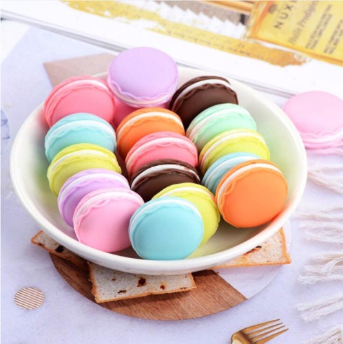 10 Pcs Cutest Ever Fake Macaroons Swirl Icing Meringue Candy Pastel Mix Kawaii Resin UK