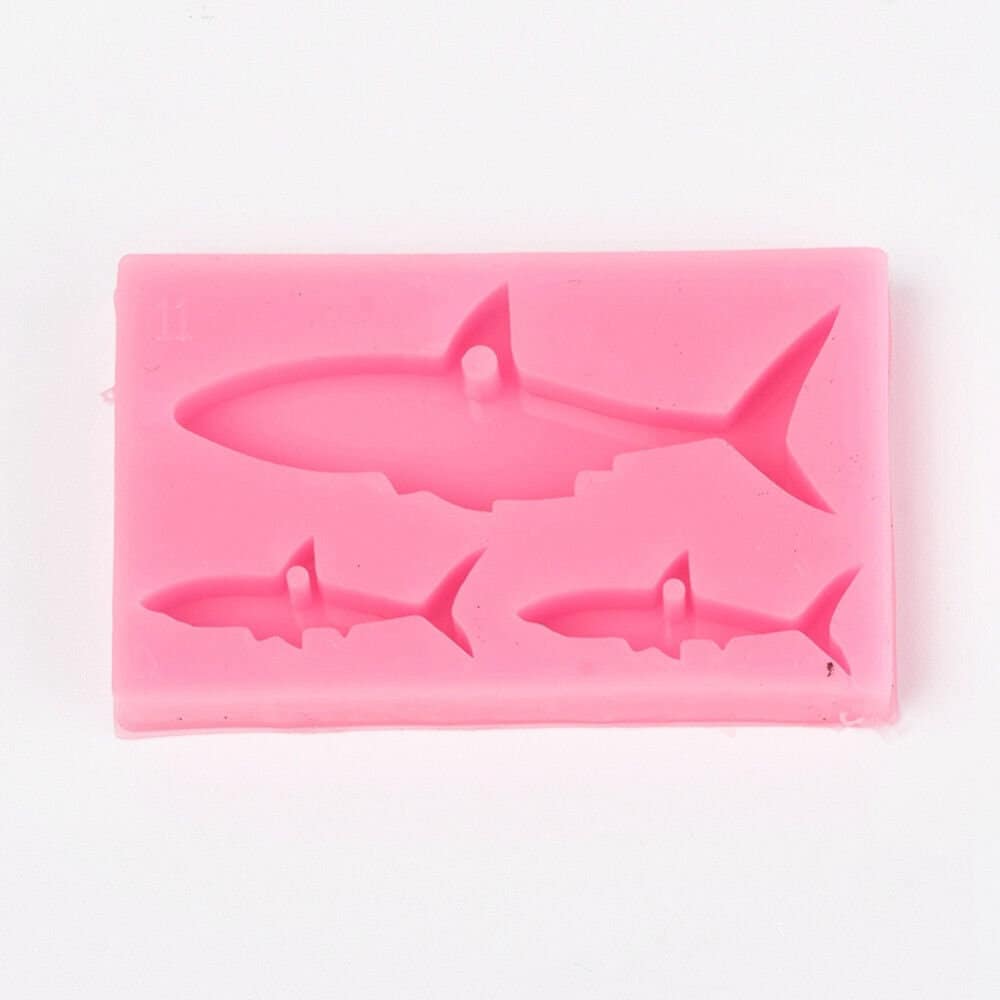 Shark Silicone Pendant Molds Resin Casting Epoxy Jewelry Making Candles Soaps