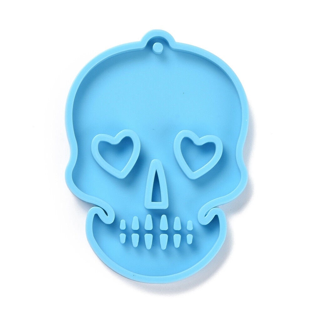 DIY Craft Skull Pendant Silicone Molds Resin Casting Jewelry Making Halloween