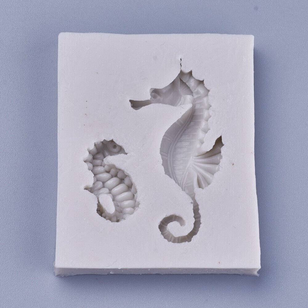 Food Grade Seahorse Silicone Mold Soap Candle Fondant Baking Chocolate DIY