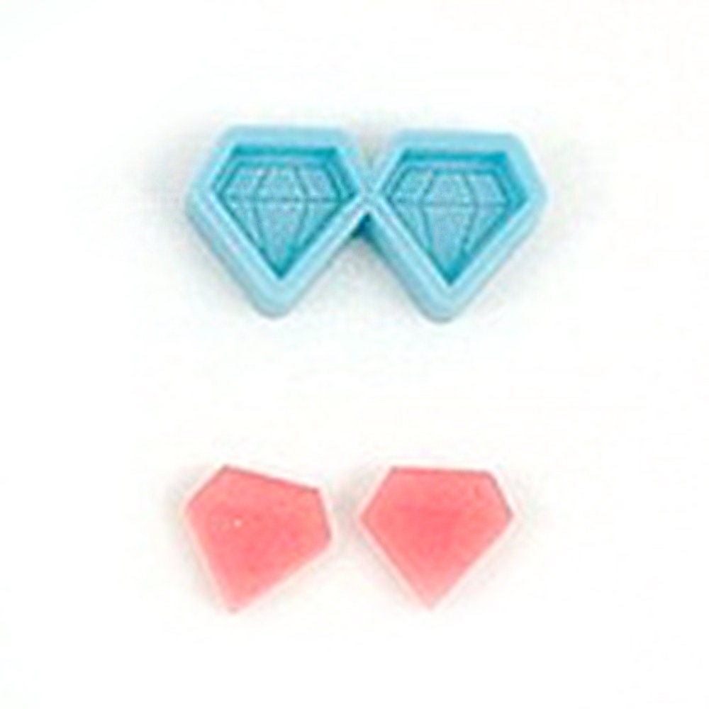 Diamond Shape Silicone Molds Soap Candle Fondant Baking Chocolate DIY