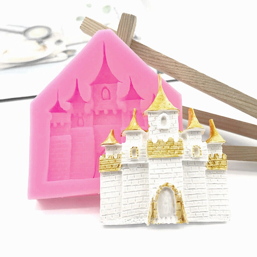 Princess Castle Food Grade Silicone Molds Soap Candle Fondant Baking Chocolate