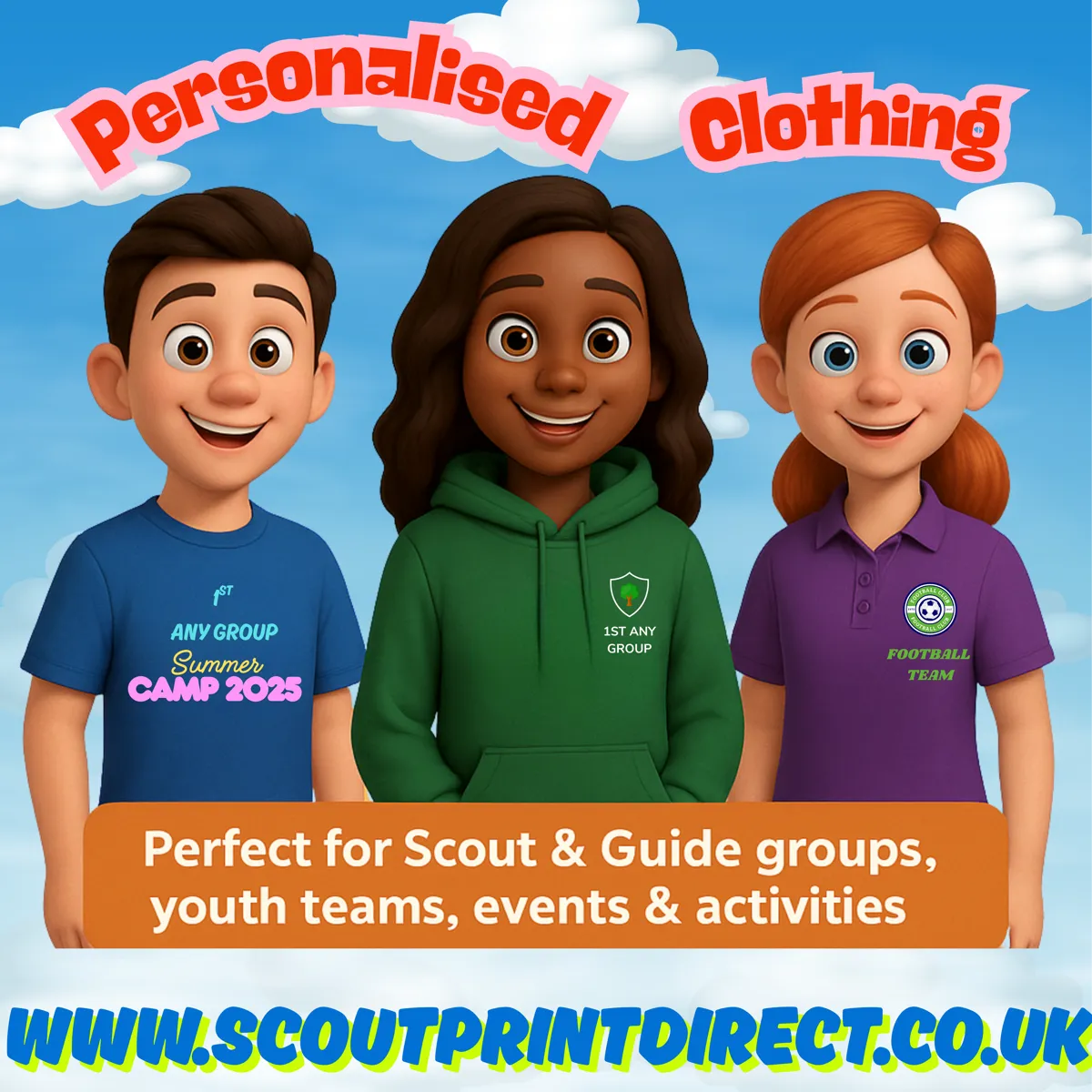 Free Quote For Us to supply your Group or Club  add to basket and complete the check form