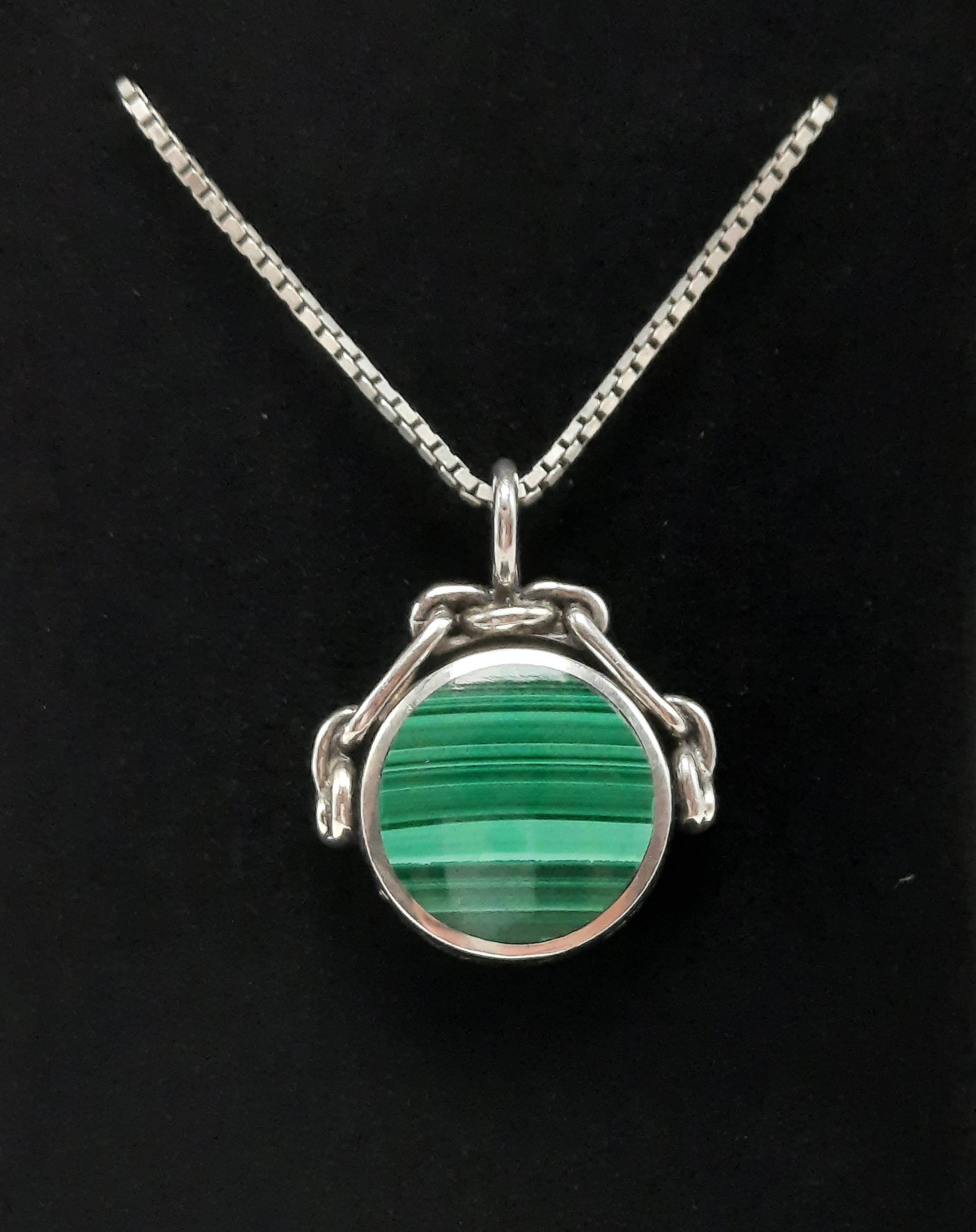 Sterling Silver Double Sided Spinner Pendant by David Scott-Walker - 1983