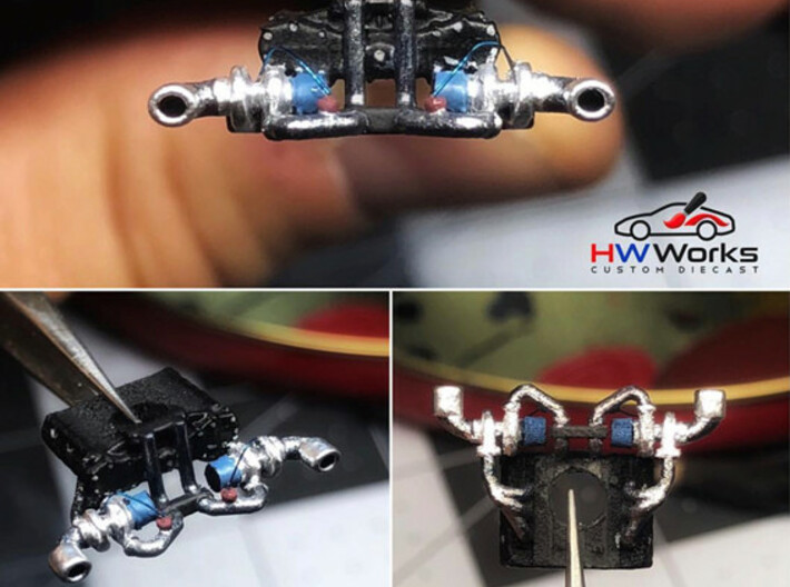 Set of 5 - Porsche Flat 6 Twin Turbo Engines Mixed