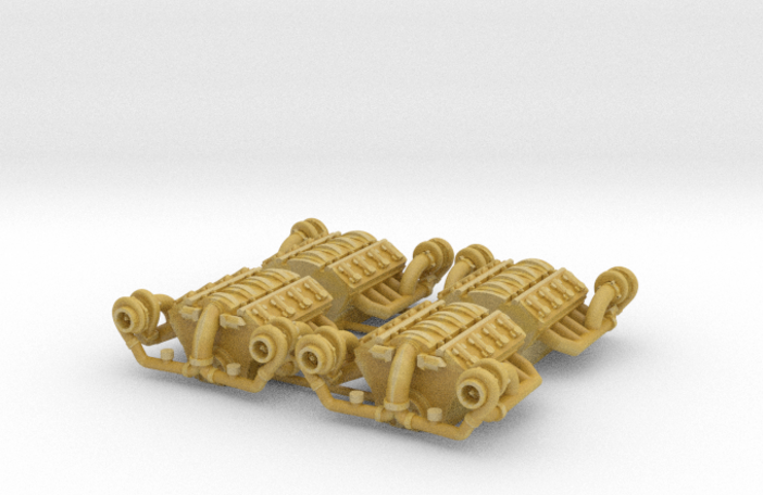 Set of 4 - LS Twin Turbo Engine w. downturns