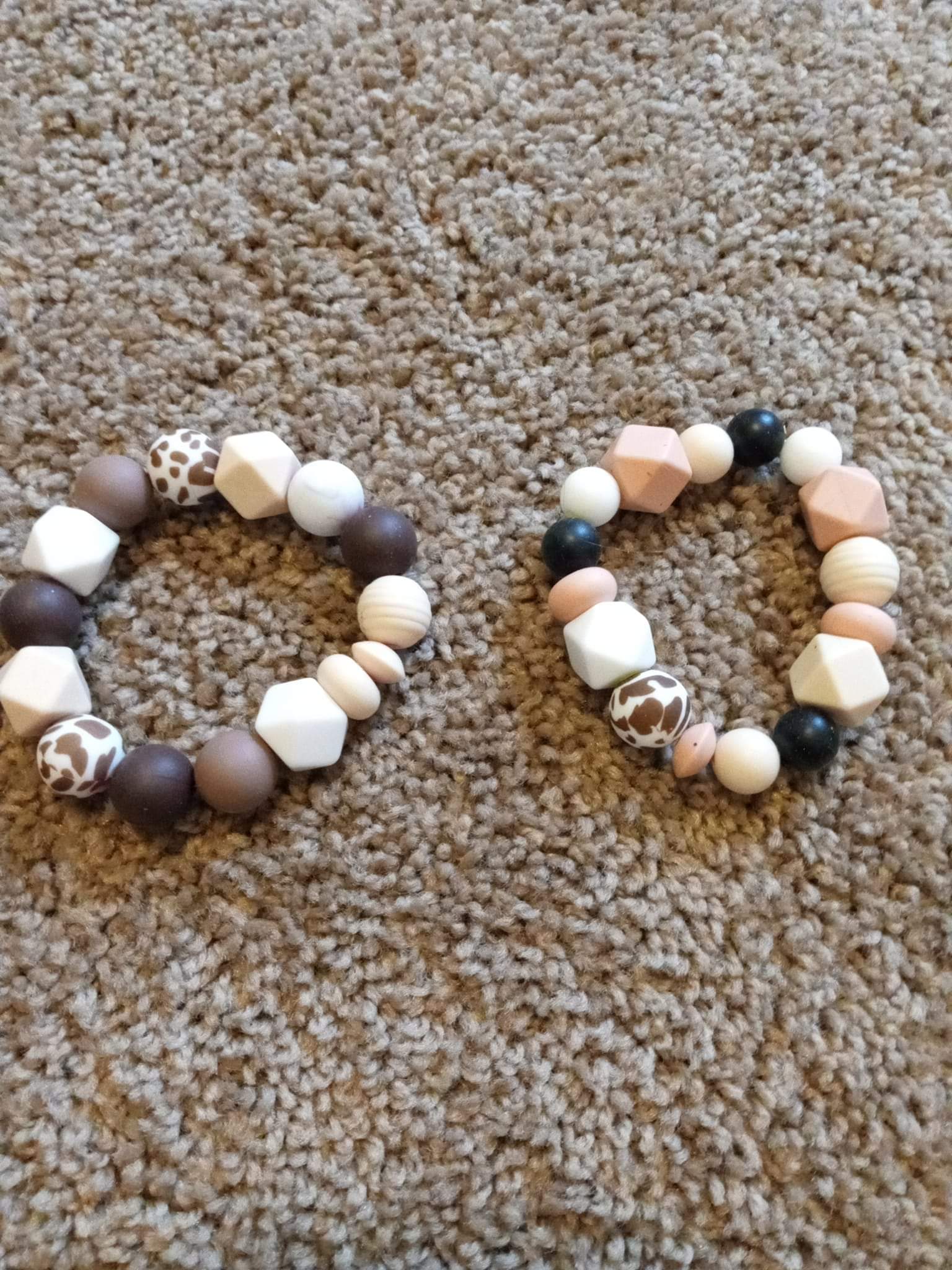 Silicone beaded bracelet
