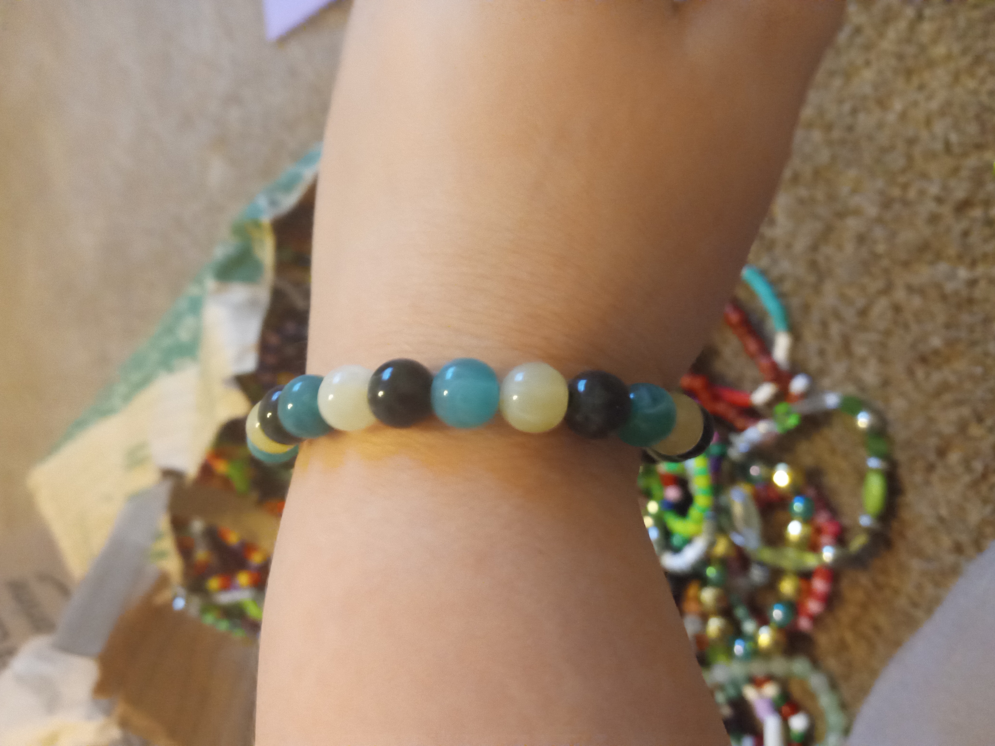 Glass stone bracelets