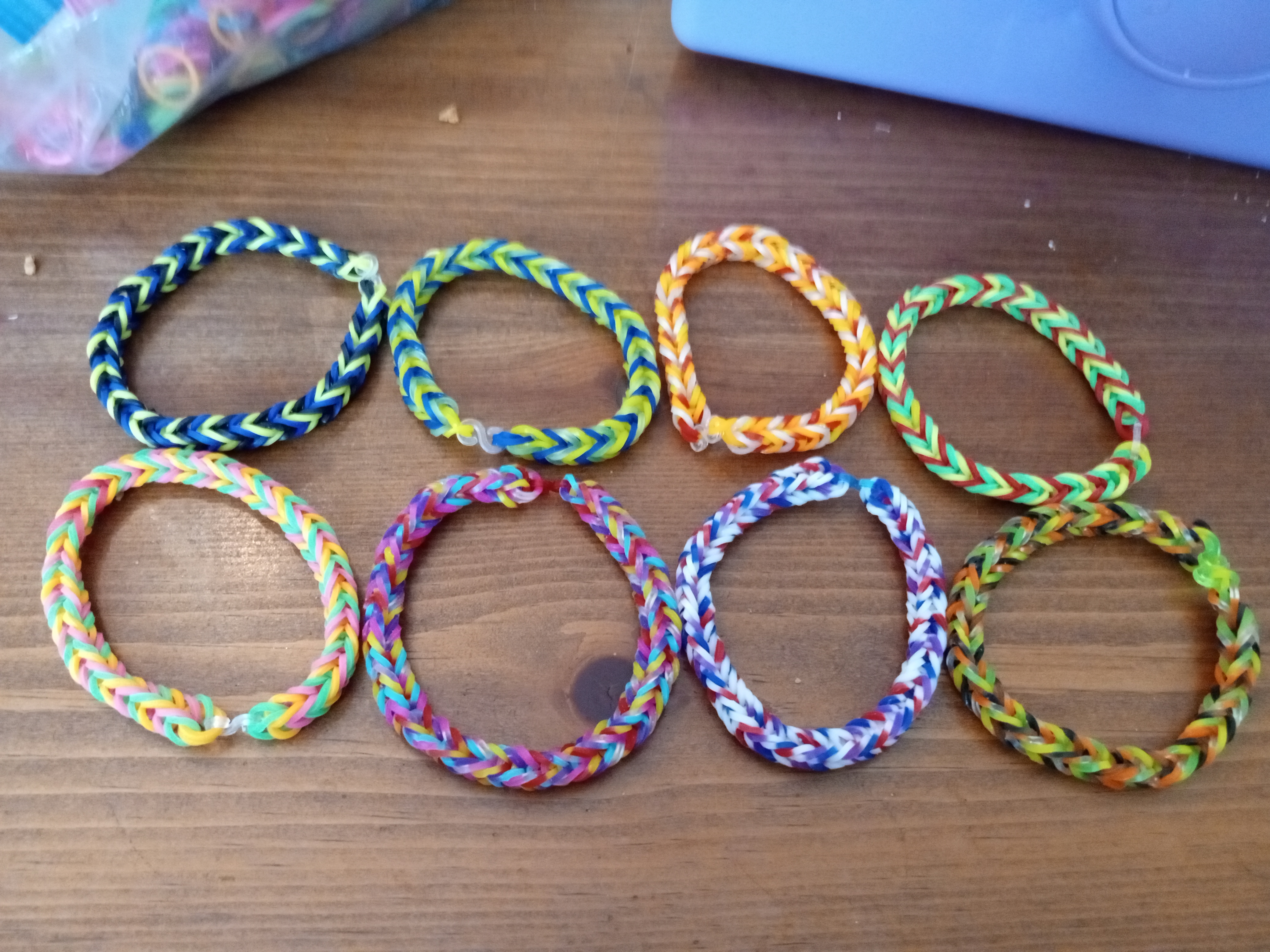 Loom band bracelets