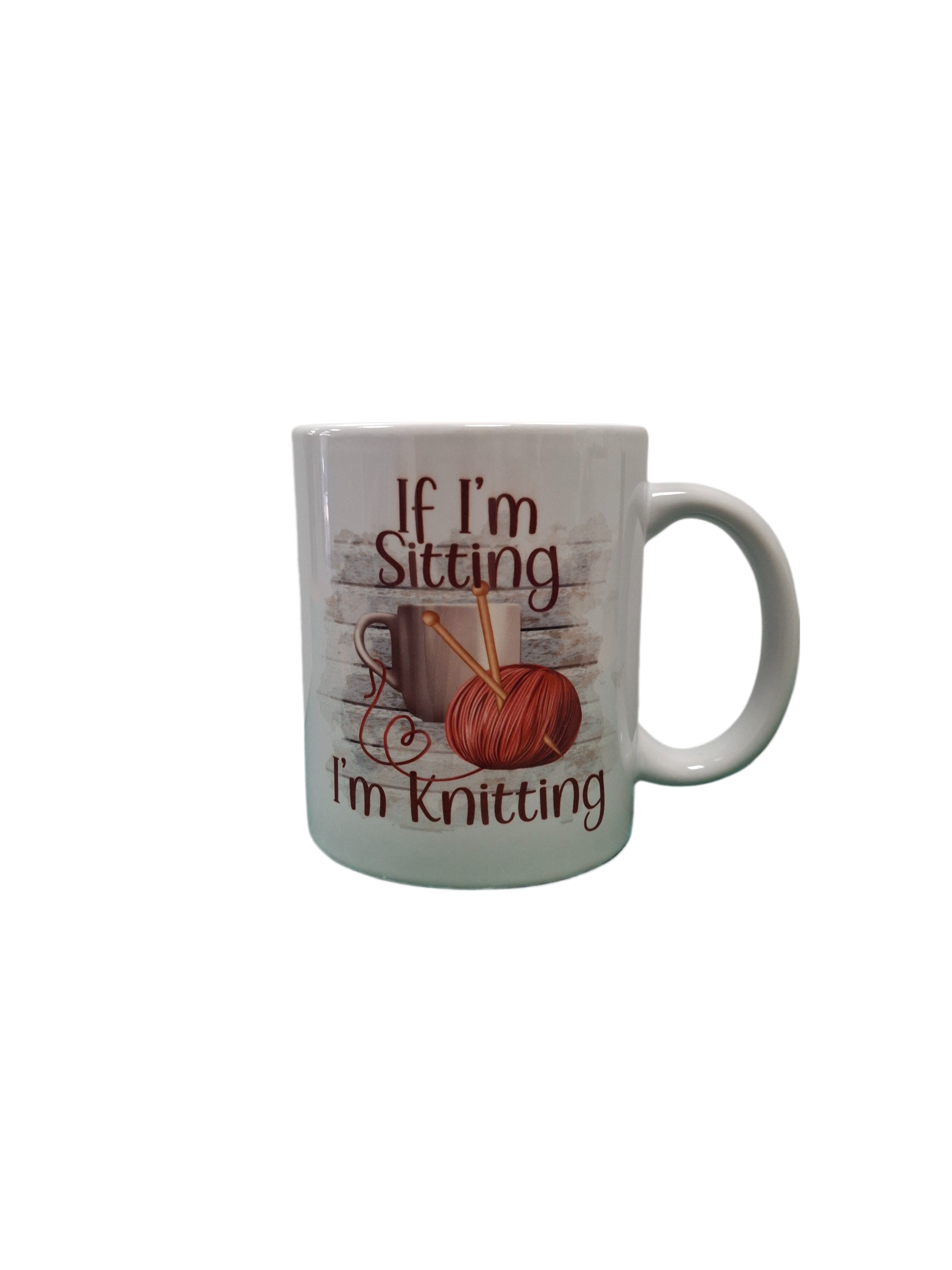Custom Printed If I Am Sitting 11oz White Ceramic Coffee Mug/Tea Cup