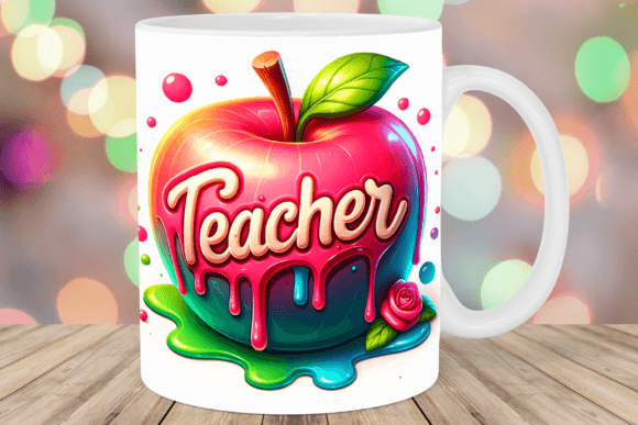 Custom Printed Teacher 11oz Ceramic Coffee Mug/Tea Cup